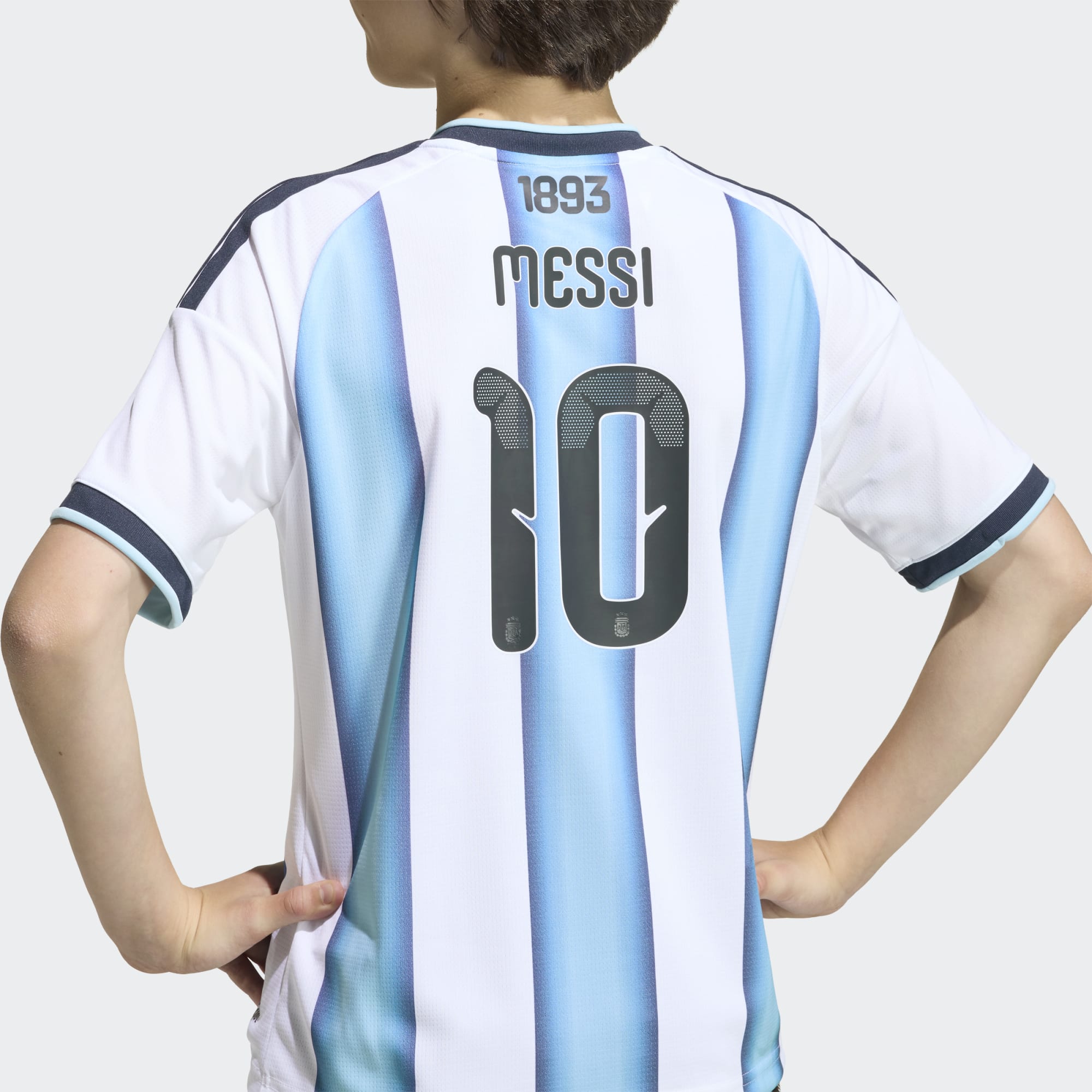 adidas Argentina 26 Home Replica Messi Kids Jersey