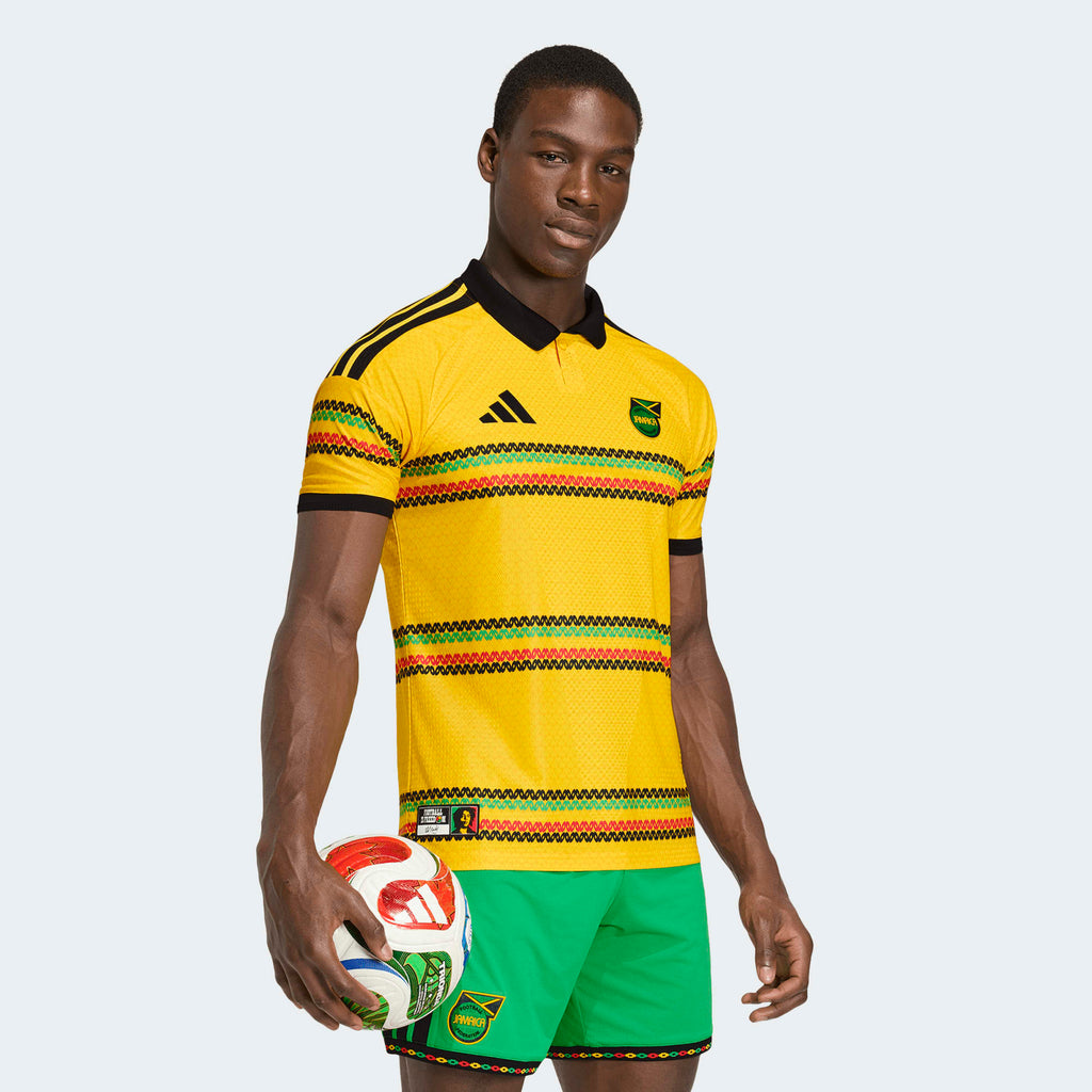 adidas Jamaica 26 x Bob Marley Home Men's Authentic Jersey - KB7466-ADIDAS by adidas | Available at Niky's Sports