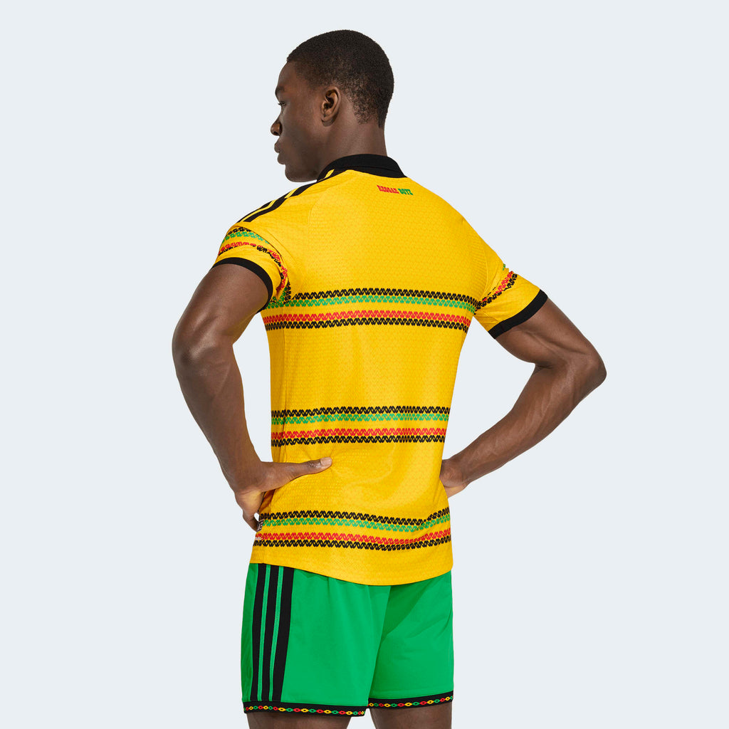 adidas Jamaica 26 x Bob Marley Home Men's Authentic Jersey - KB7466-ADIDAS by adidas | Available at Niky's Sports