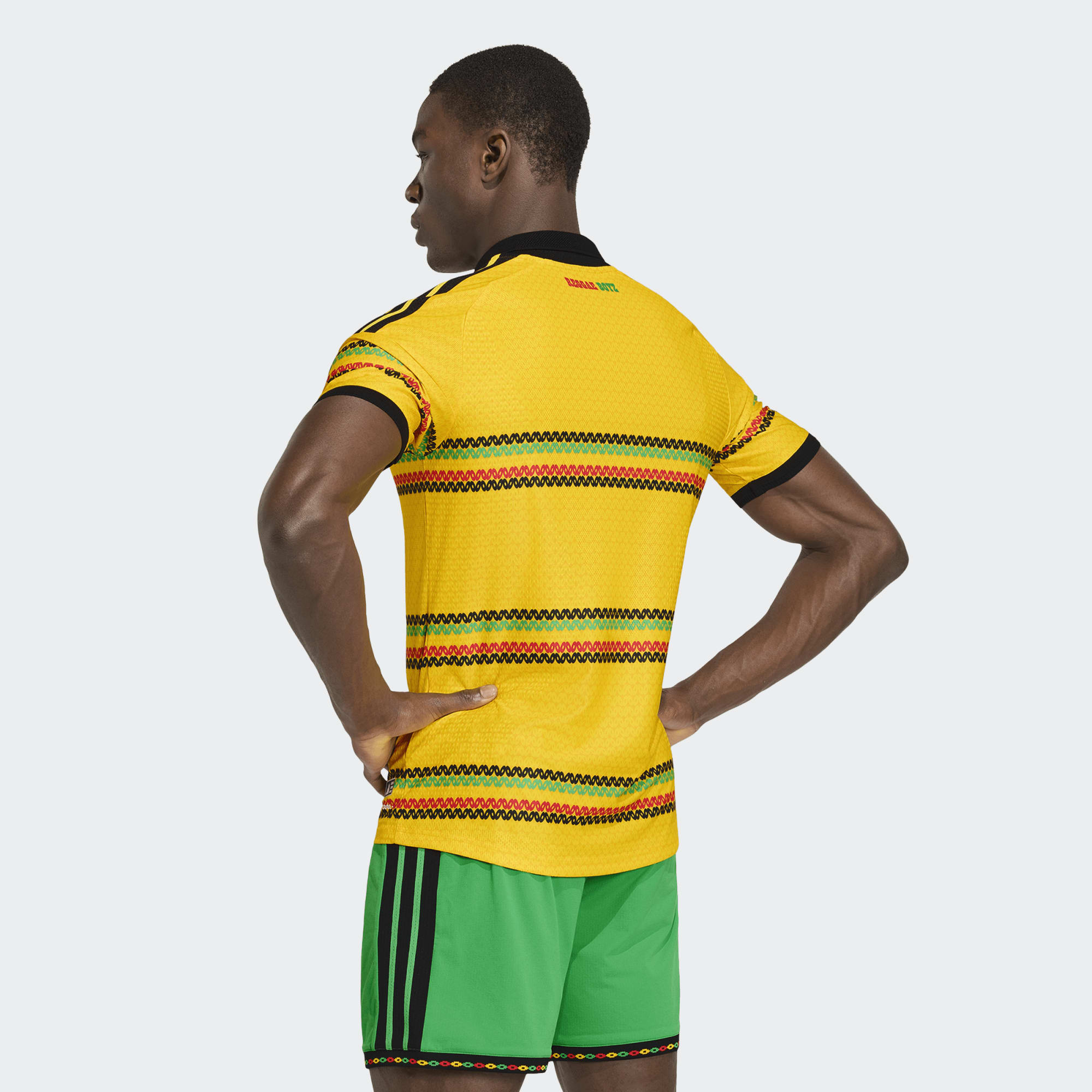 adidas Jamaica 26 x Bob Marley Home Men's Authentic Jersey - KB7466-ADIDAS by adidas | Available at Niky's Sports