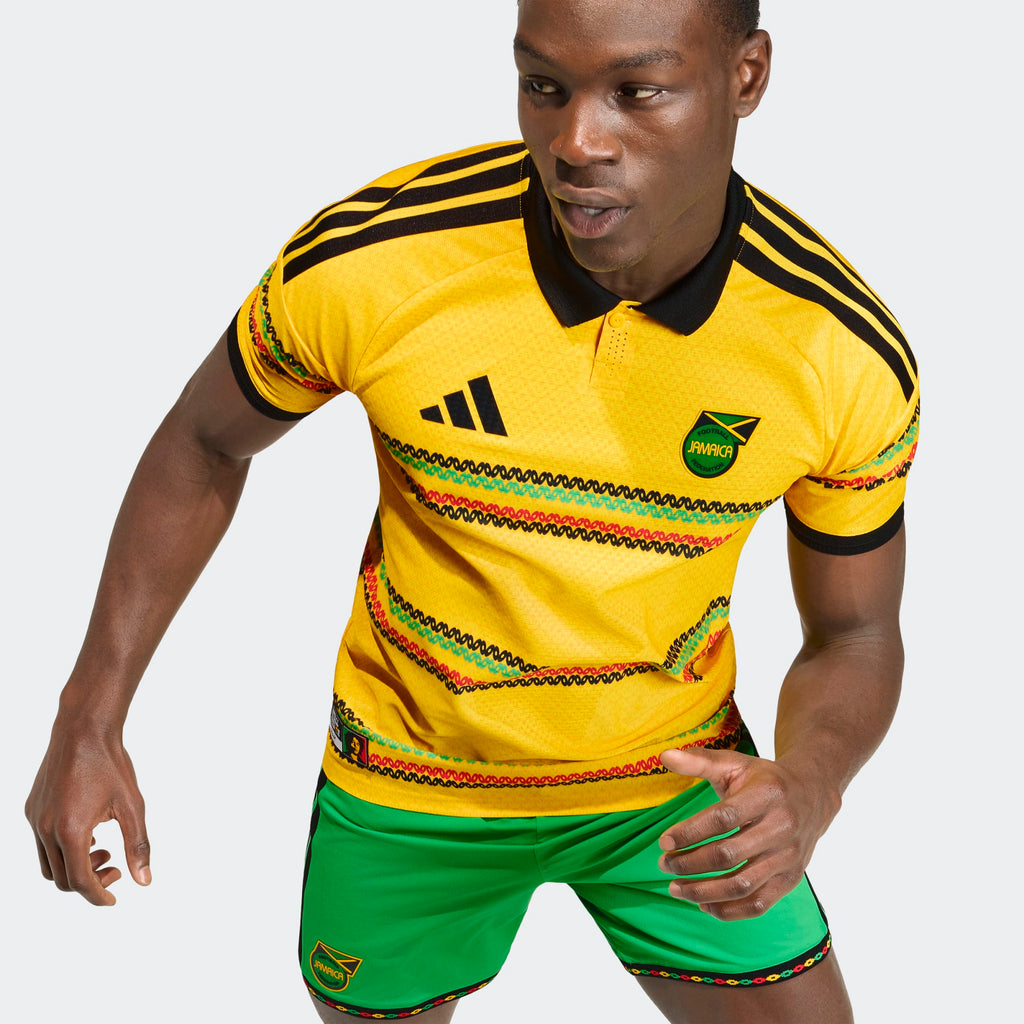 adidas Jamaica 26 x Bob Marley Home Men's Authentic Jersey - KB7466-ADIDAS by adidas | Available at Niky's Sports