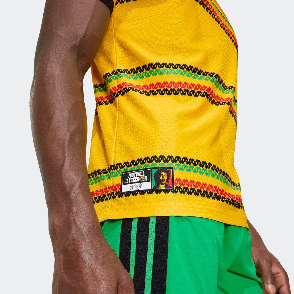 adidas Jamaica 26 x Bob Marley Home Men's Authentic Jersey - KB7466-ADIDAS by adidas | Available at Niky's Sports