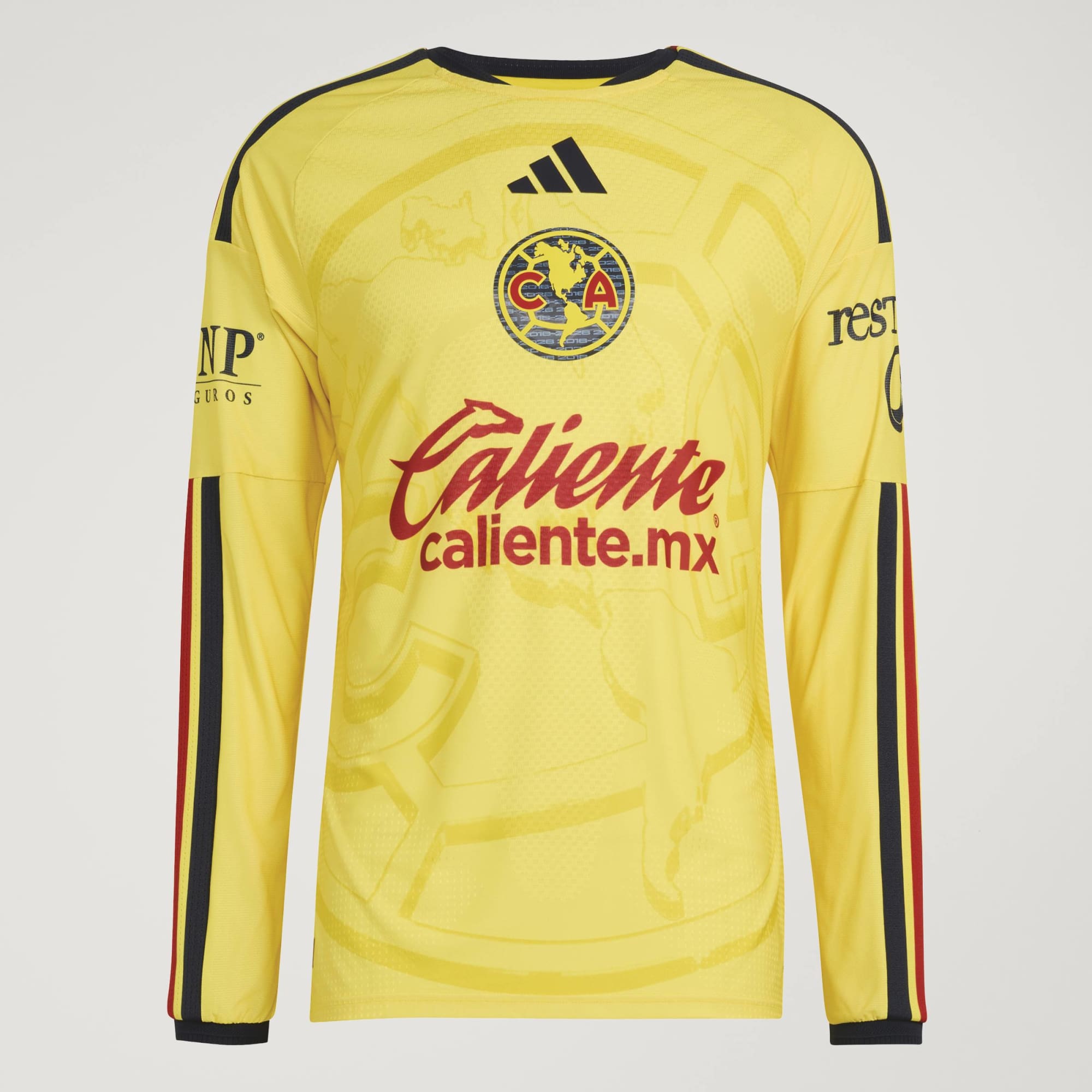 adidas CLUB AMERICA 26/27 HOME AUTHENTIC LONG SLEEVE JERSEY