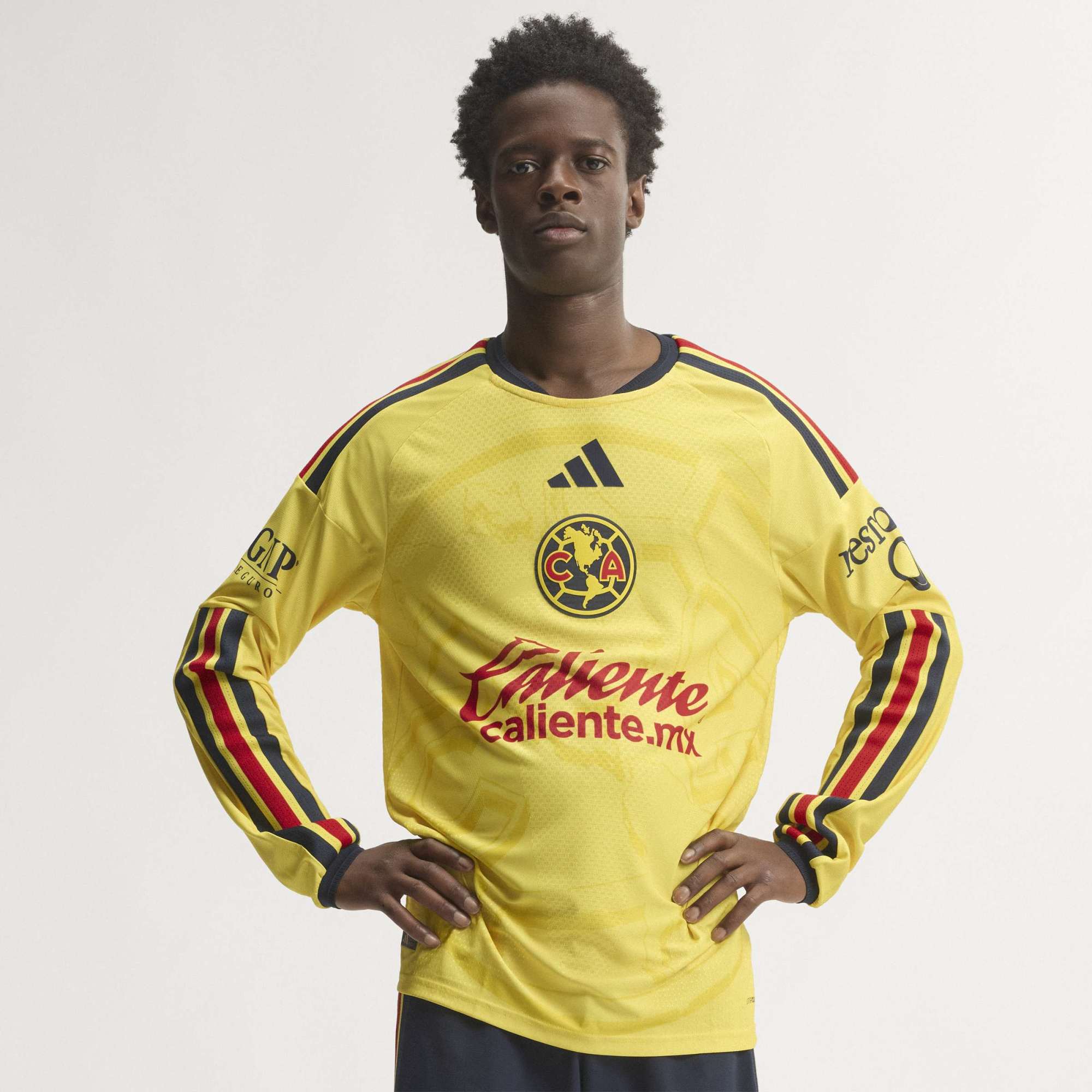 adidas CLUB AMERICA 26/27 HOME AUTHENTIC LONG SLEEVE JERSEY