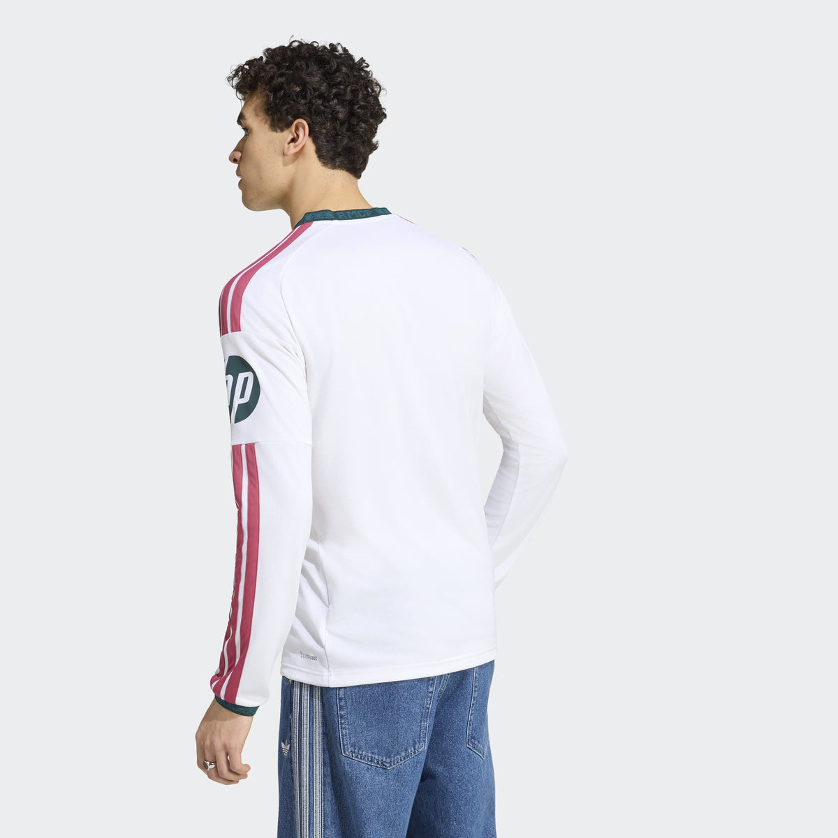 adidas Real Madrid 26/27 Home Jersey Long Sleeve in White, back view