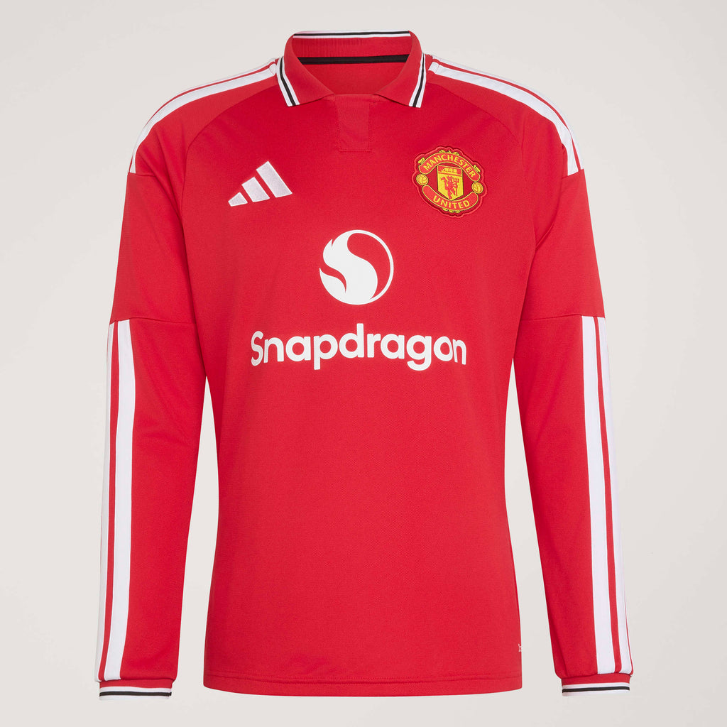 adidas Manchester United 26/27 Home Authentic Long Sleeve Jersey in MUFC Red – Photography HeroMrktng View 5