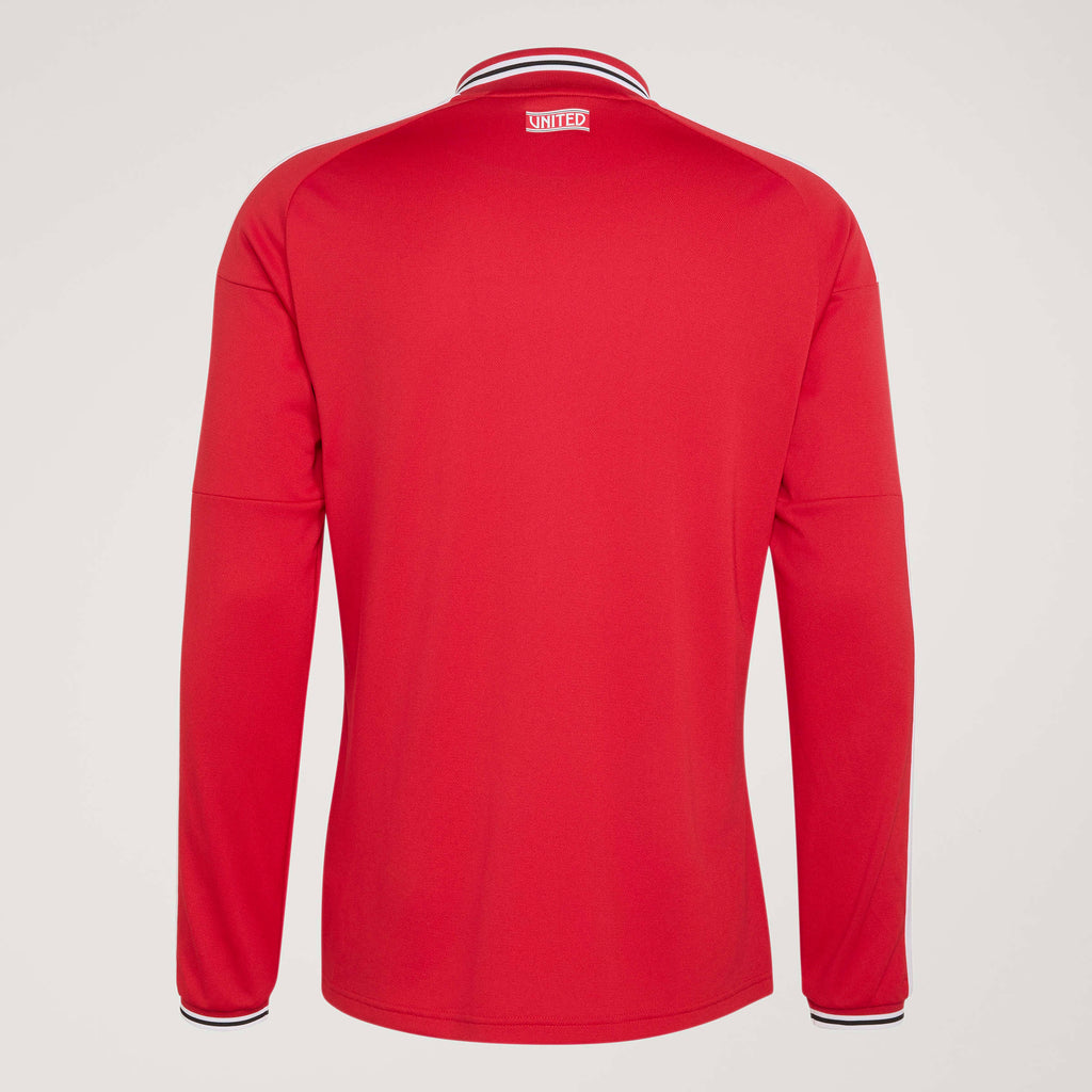 adidas Manchester United 26/27 Home Authentic Long Sleeve Jersey in MUFC Red – Photography HeroMrktng View 6