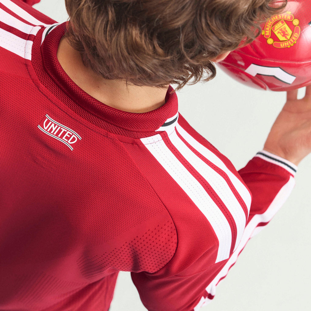 adidas Manchester United 26/27 Home Authentic Long Sleeve Jersey in MUFC Red – Photography HeroMrktng View 9