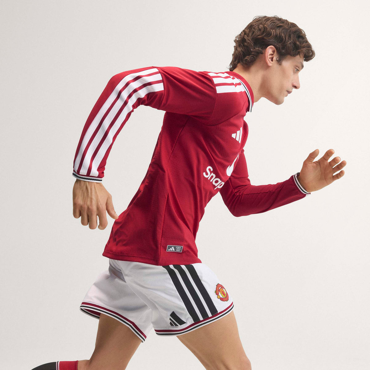 adidas Manchester United 26/27 Home Authentic Long Sleeve Jersey in MUFC Red – Photography HeroMrktng View 10