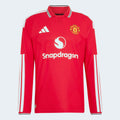 adidas Manchester United 26/27 Home Authentic Long Sleeve Jersey in MUFC Red – Photography Front Center View