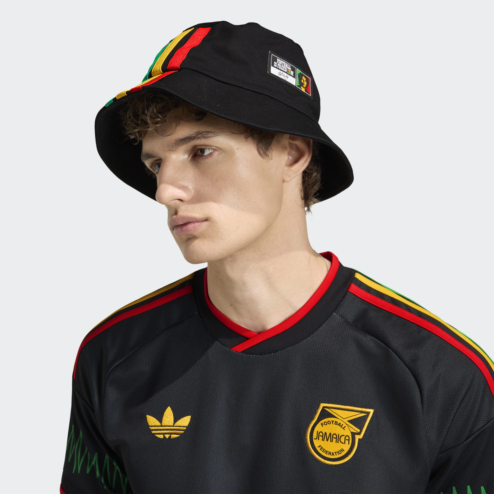adidas Jamaica 26 x Bob Marley Away Men's Stadium Jersey - KD0957-ADIDAS by adidas | Available at Niky's Sports