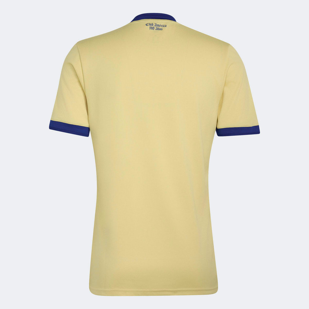 adidas Club America 26/27 Anniversary Jersey in Powder Yellow / Mystery Ink, back view