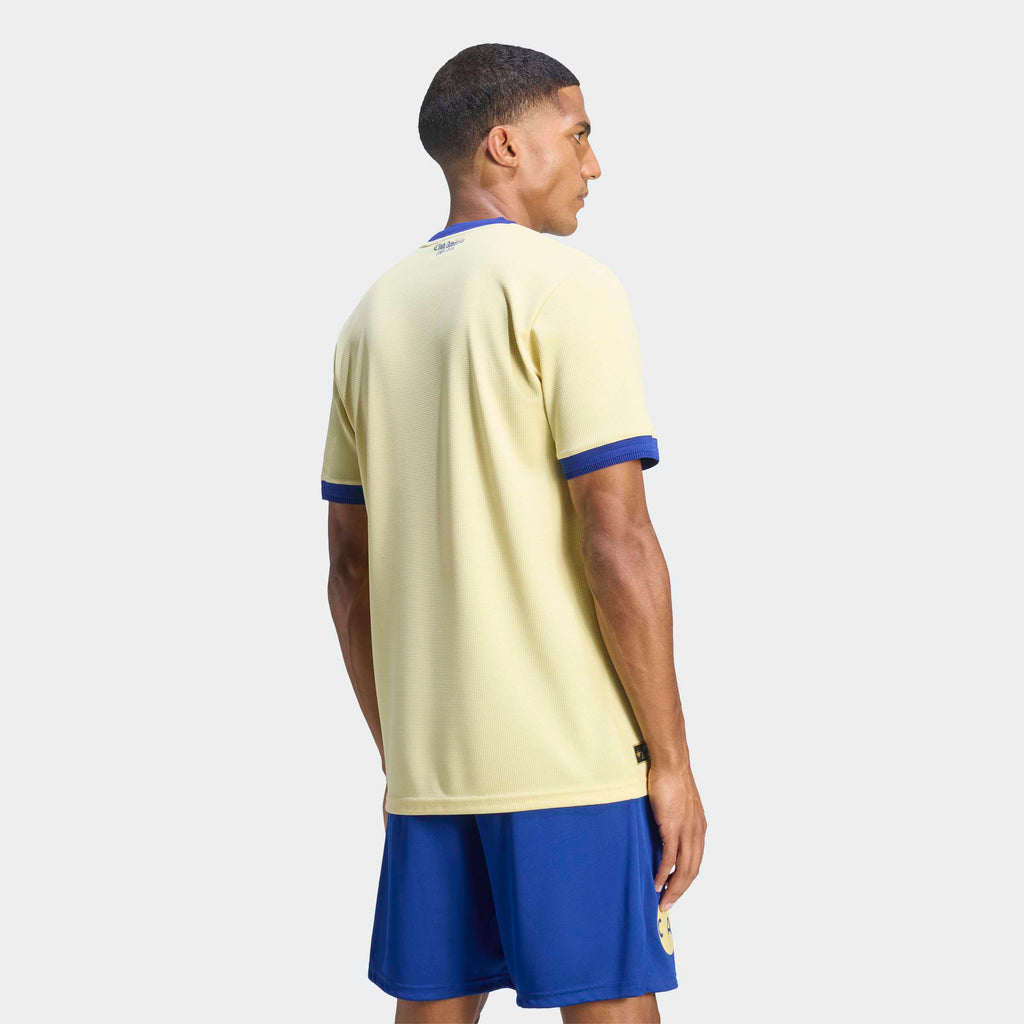 adidas Club America 26/27 Anniversary Jersey in Powder Yellow / Mystery Ink, back view