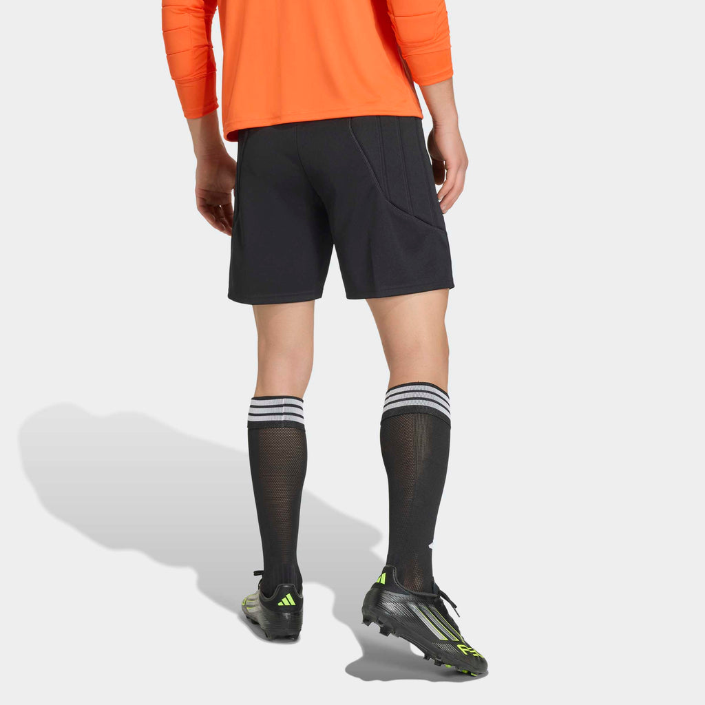 adidas Tierro 26 Goalkeeper Shorts in Black, back view