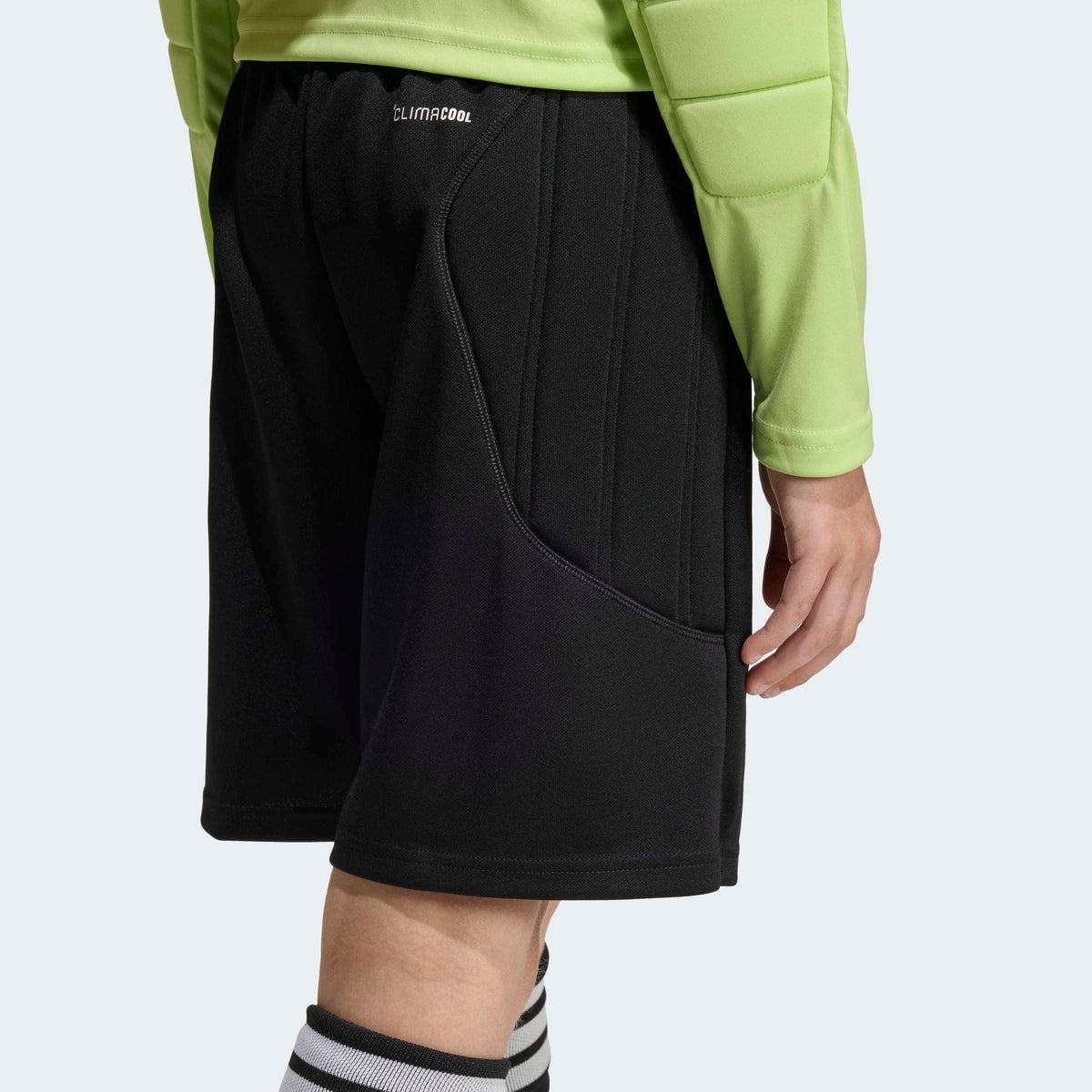 adidas Tierro 26 Goalkeeper Shorts in Black, detail view