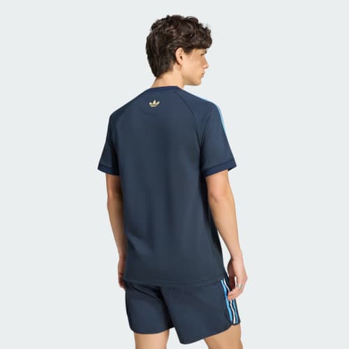 Side view of adidas Argentina Messi 26 Tee Night Navy