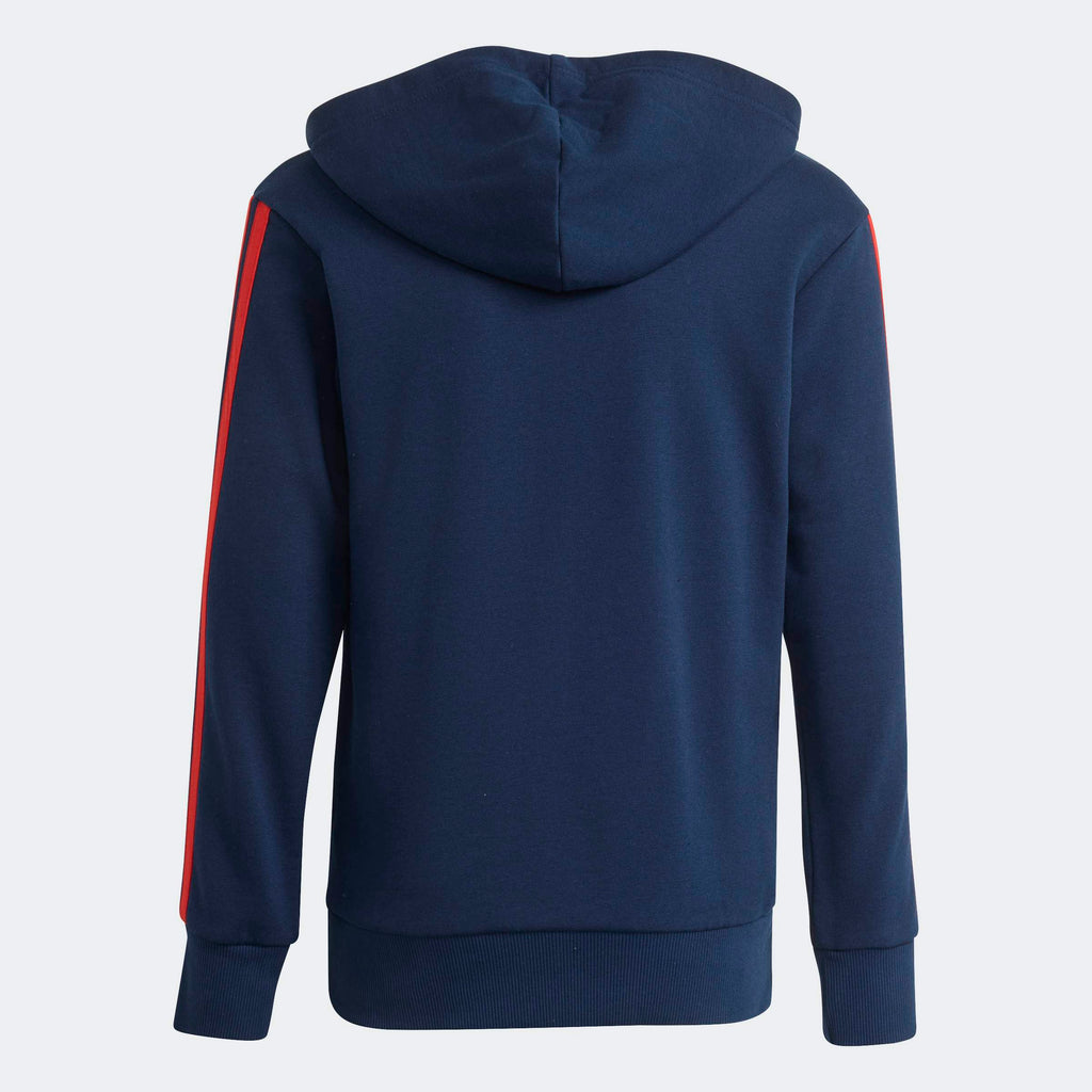 adidas Arsenal FC Hoodie in Collegiate Navy, back view