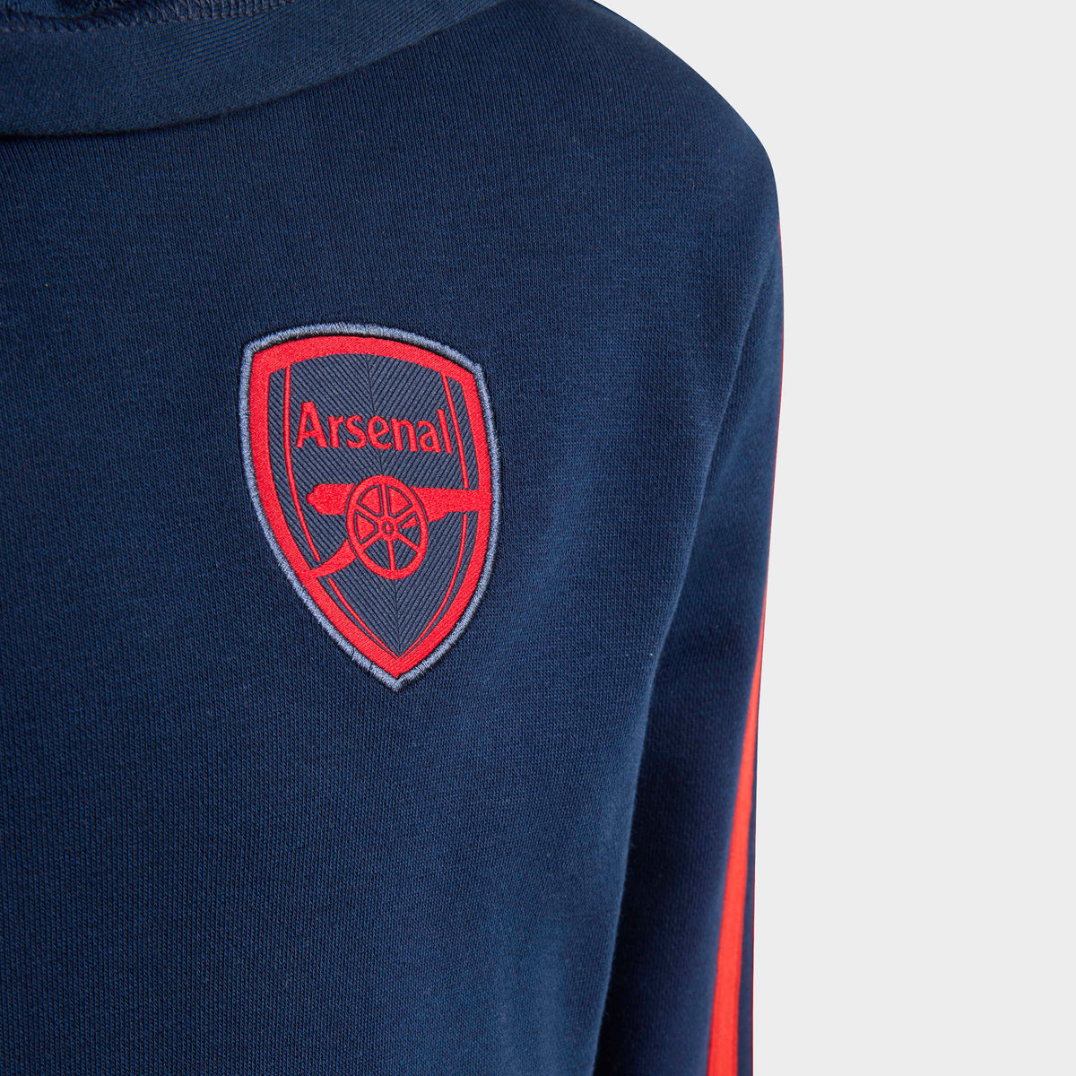 adidas Arsenal FC Hoodie in Collegiate Navy, detail view