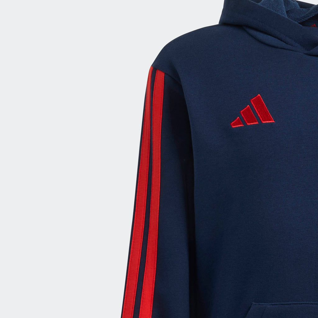 adidas Arsenal FC Hoodie in Collegiate Navy, detail view