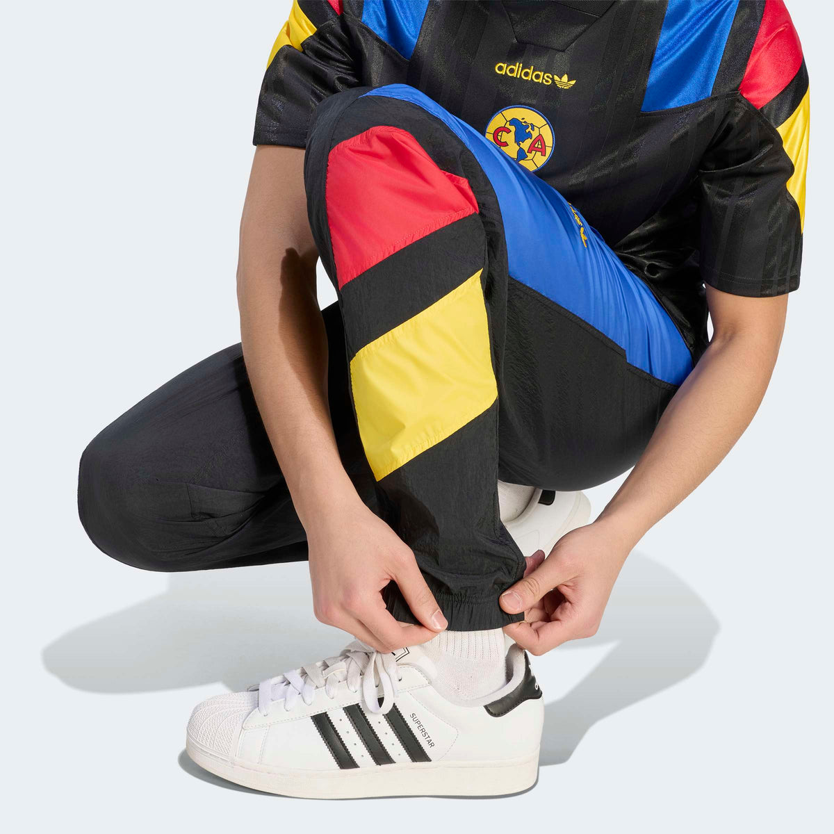 adidas Club America EQT Track Pants – Black – model Detail View 2