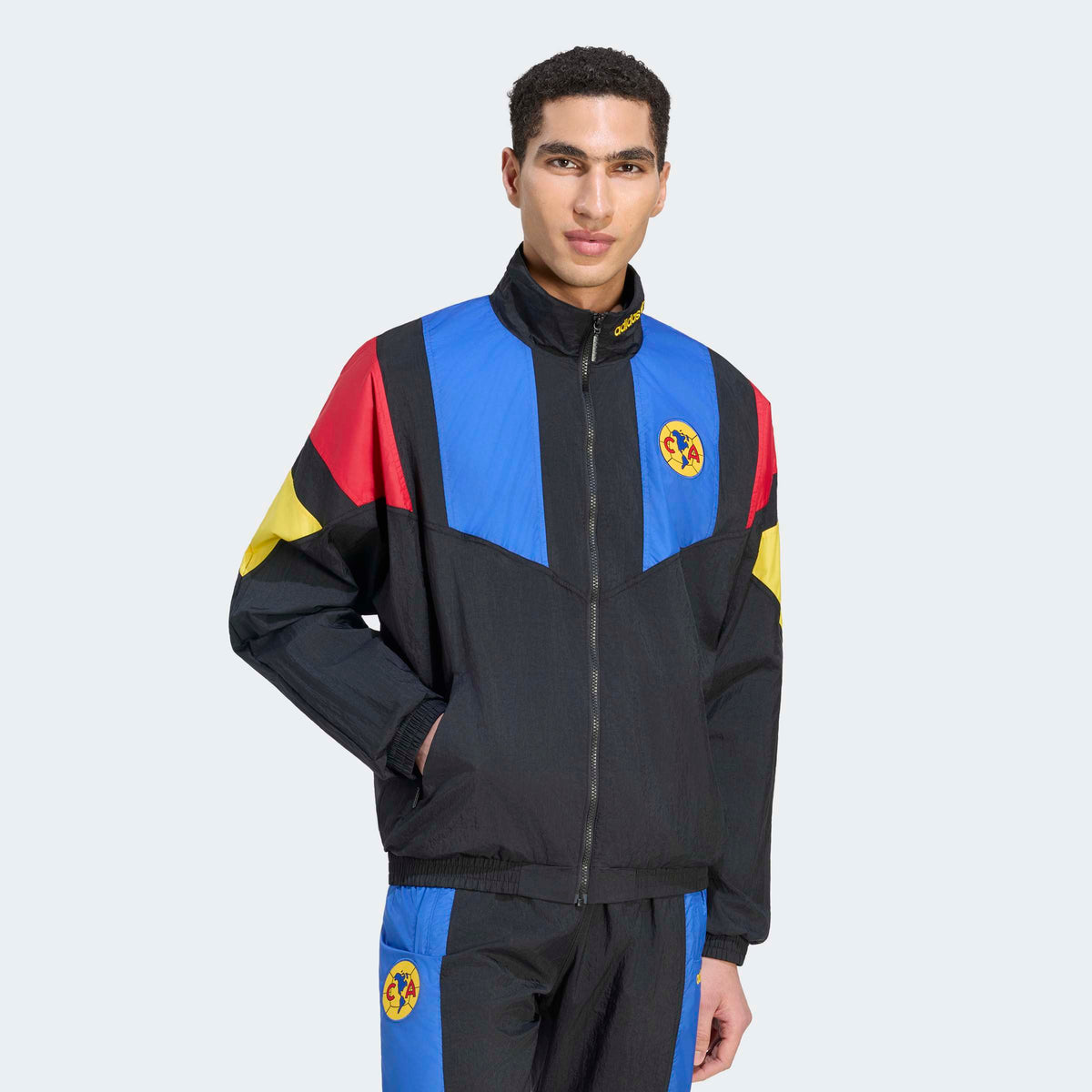 adidas Club America EQT Track Top – Black – model Standard View