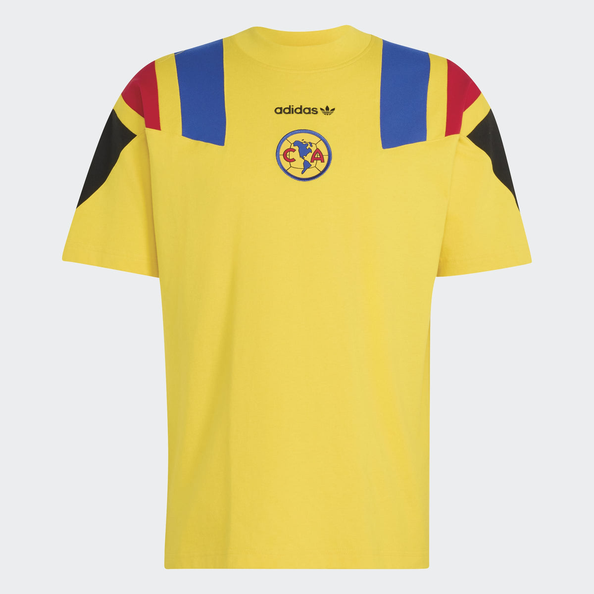 adidas Club America EQT T-Shirt – Yellow – Front Center View