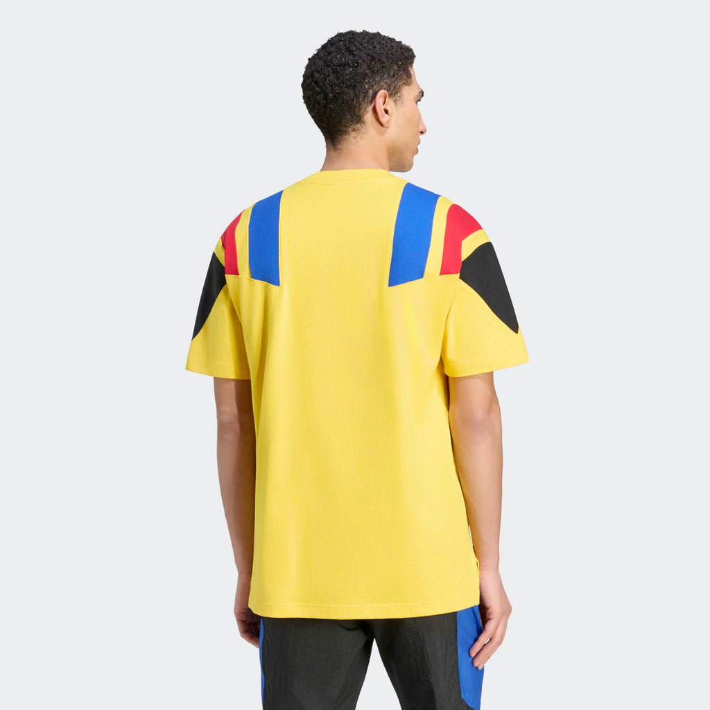 adidas Club America EQT T-Shirt – Yellow – model Back View
