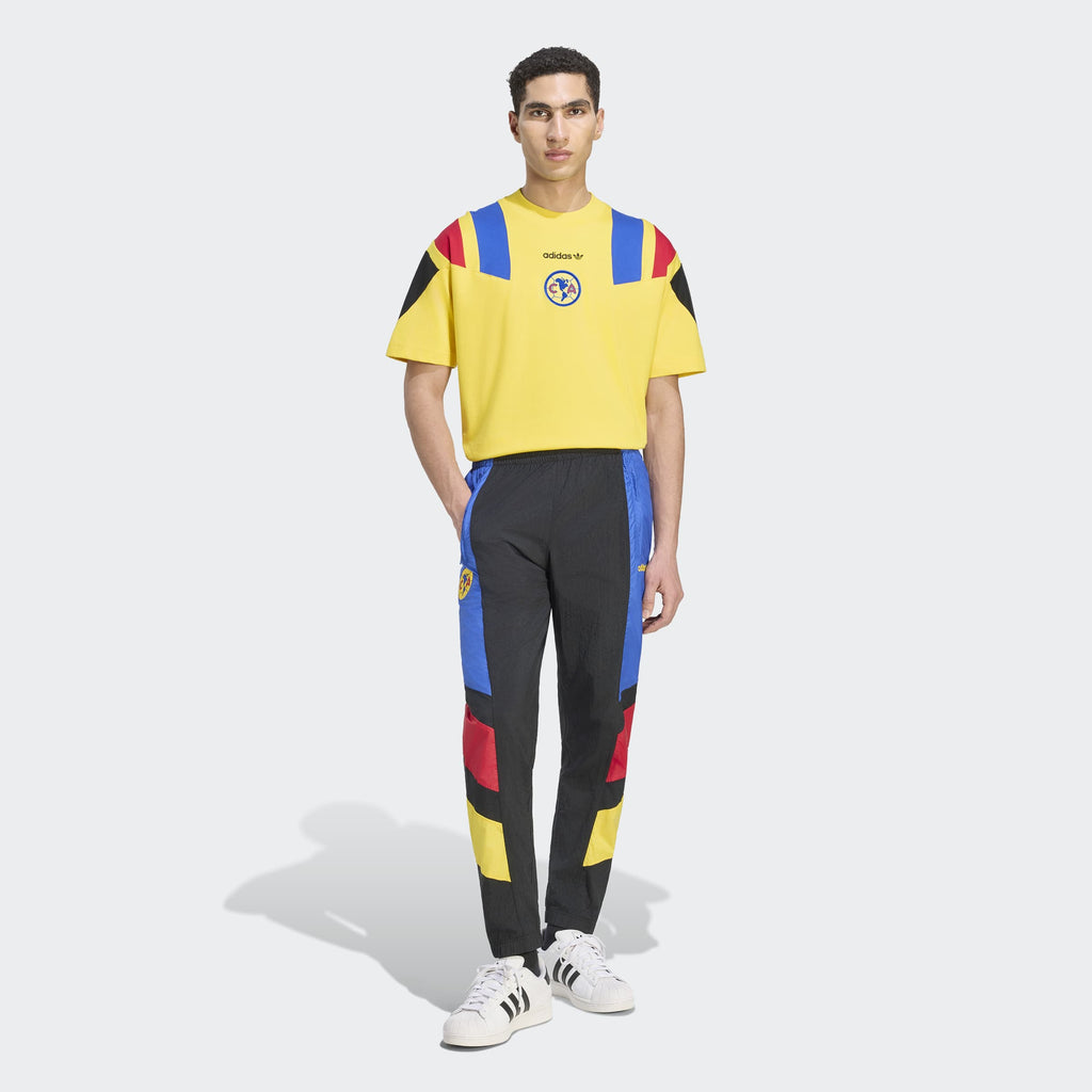 adidas Club America EQT T-Shirt – Yellow – model Walking View