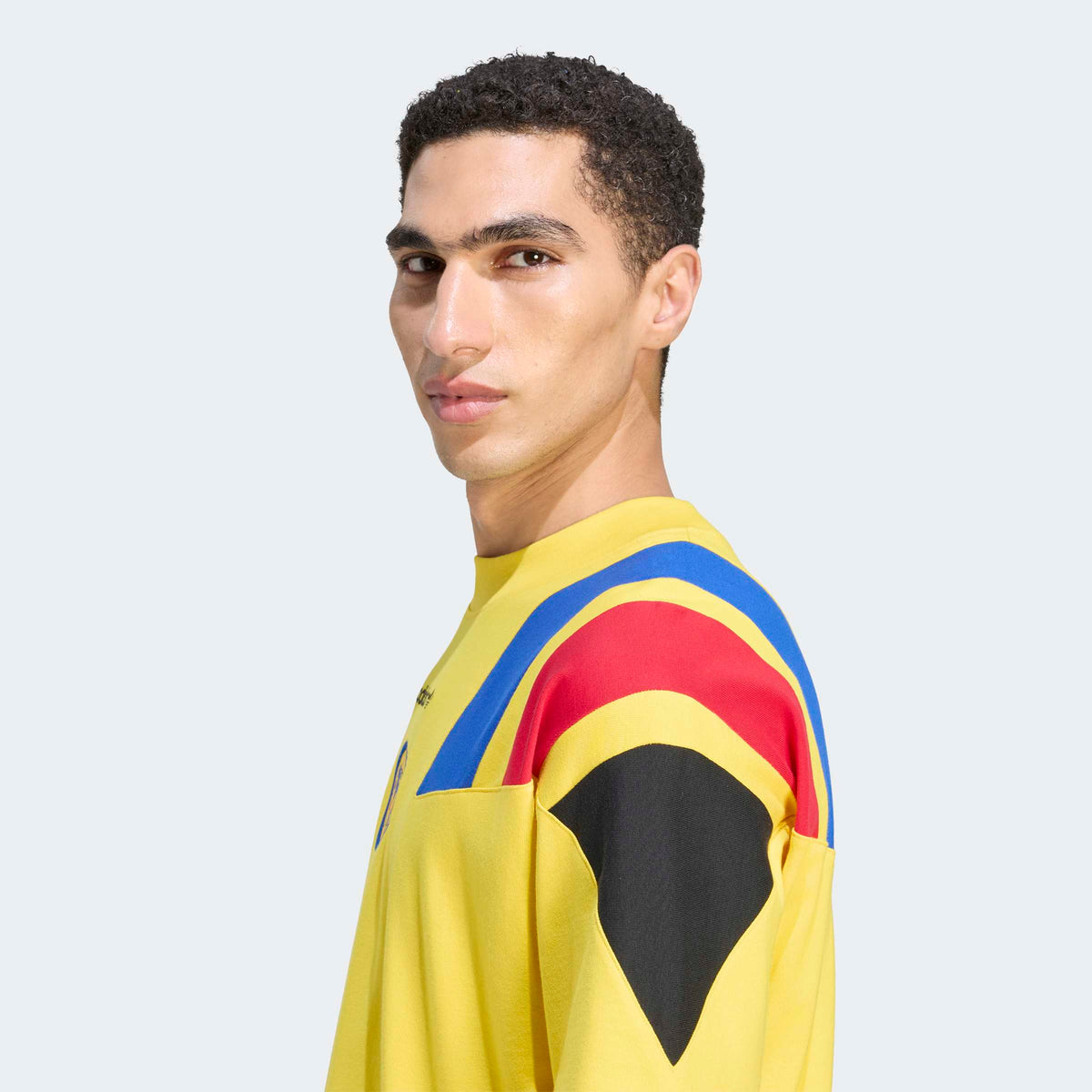 adidas Club America EQT T-Shirt – Yellow – model Detail View 1