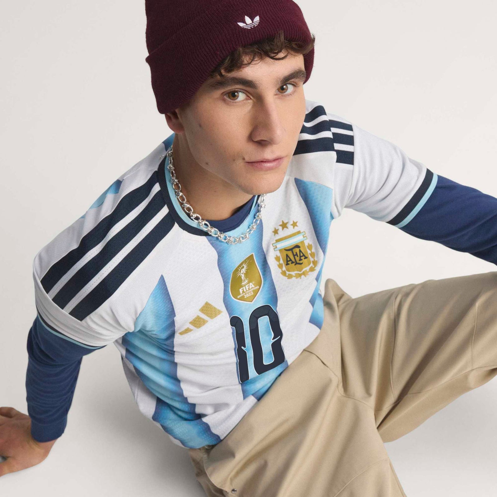 adidas Argentina 26 Home Authentic Messi Jersey