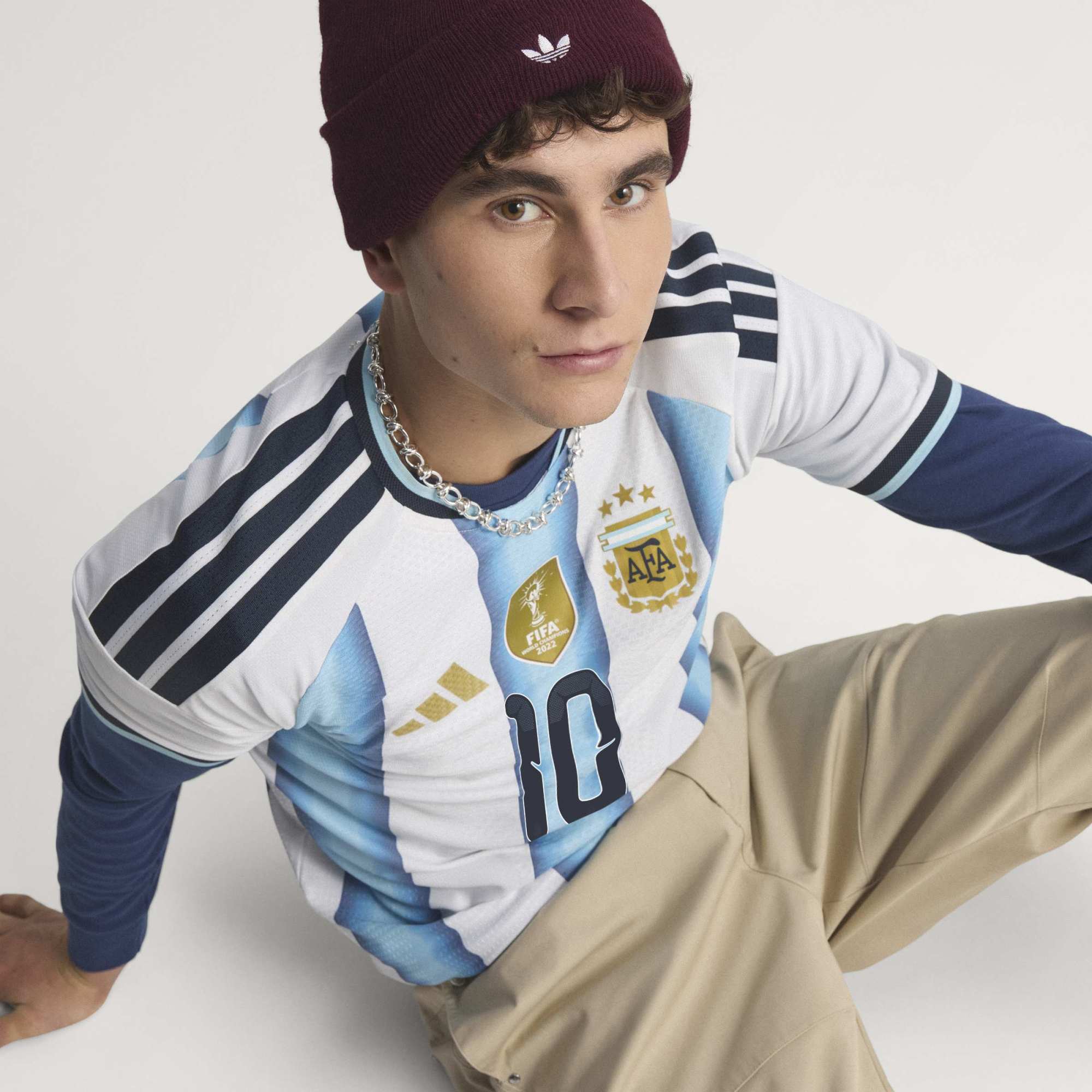 adidas Argentina 26 Home Authentic Messi Jersey