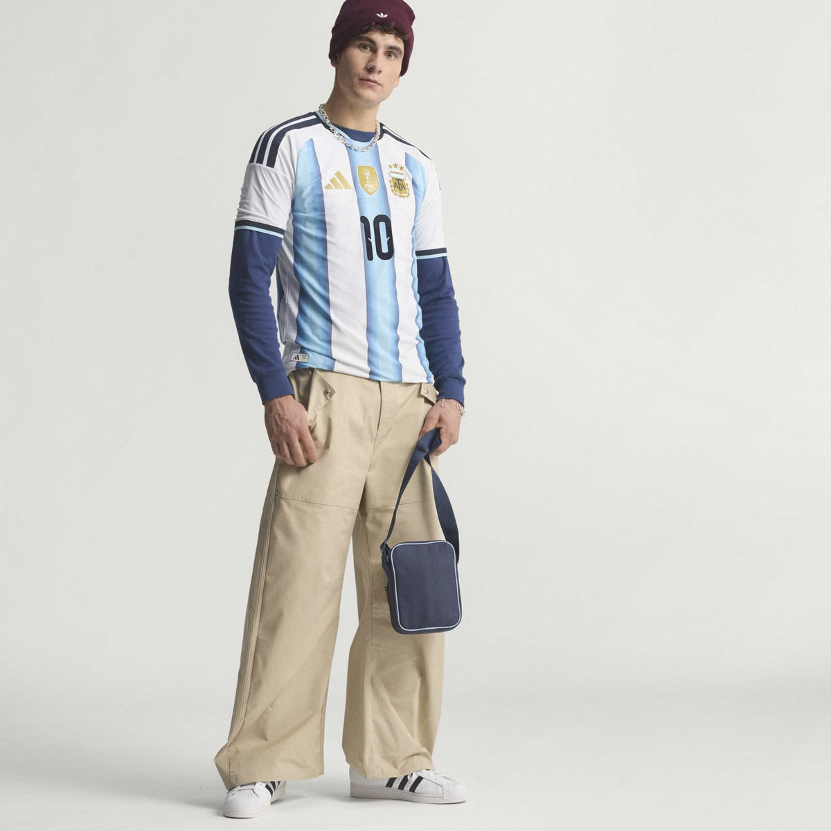 adidas Argentina 26 Home Authentic Messi Jersey