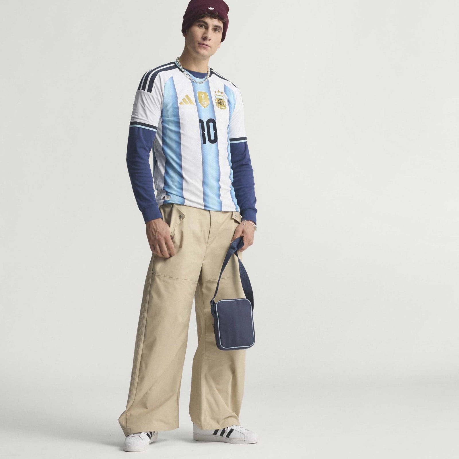 adidas Argentina 26 Home Authentic Messi Jersey