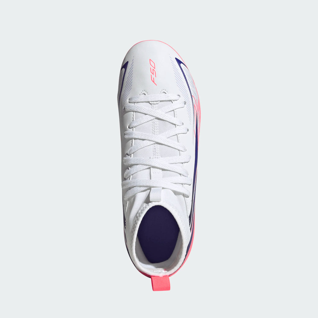 ADIDAS F50 Hyperfast Club Mid Firm Ground / Multi Ground Football Boots Kids - KJ0670 by Adidas | Available at Niky's Sports