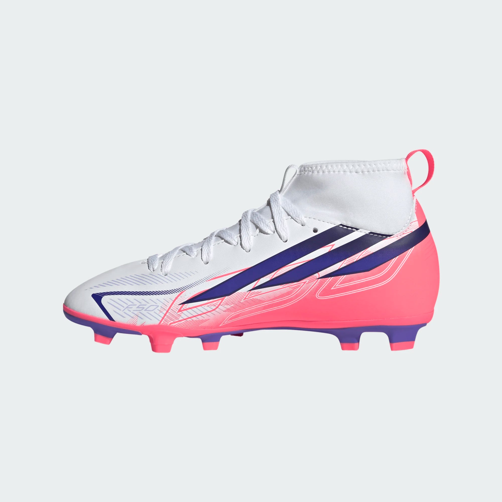 ADIDAS F50 Hyperfast Club Mid Firm Ground / Multi Ground Football Boots Kids - KJ0670 by Adidas | Available at Niky's Sports