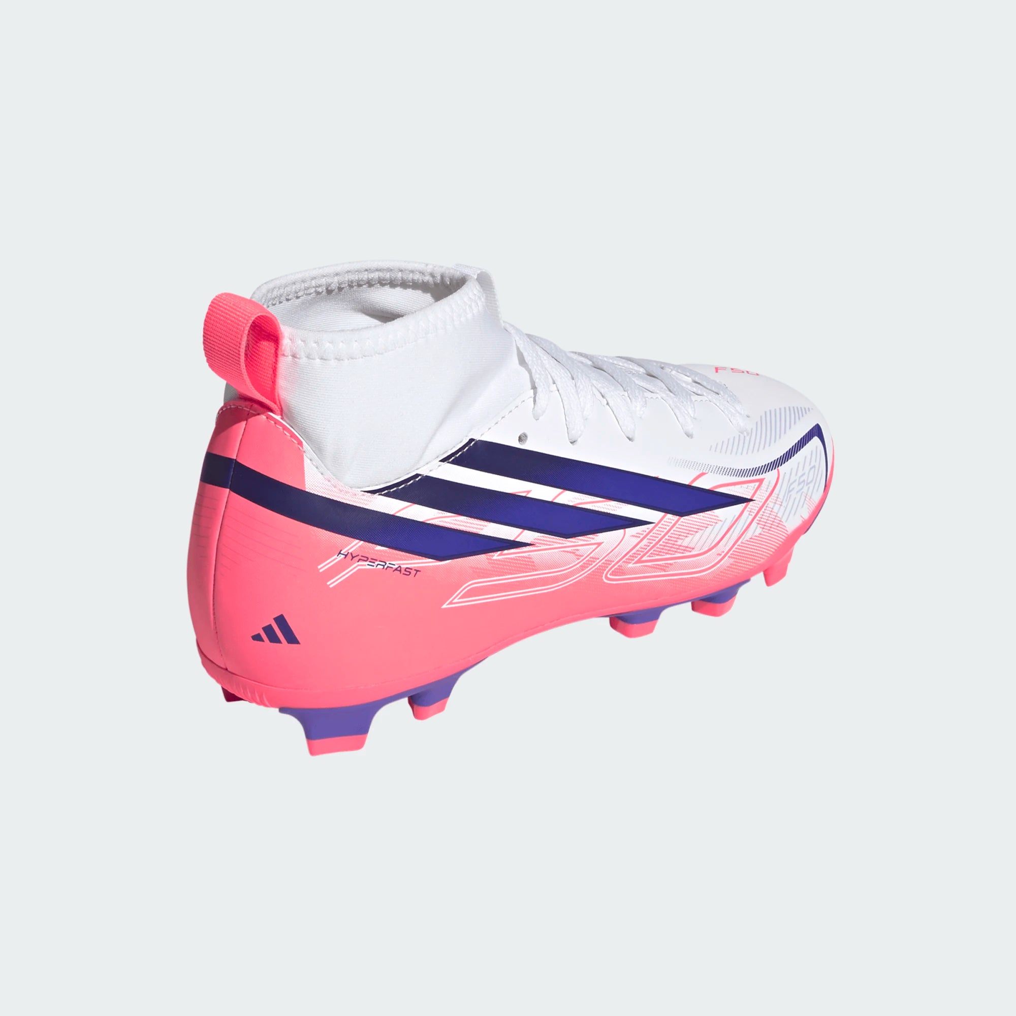 ADIDAS F50 Hyperfast Club Mid Firm Ground / Multi Ground Football Boots Kids - KJ0670 by Adidas | Available at Niky's Sports