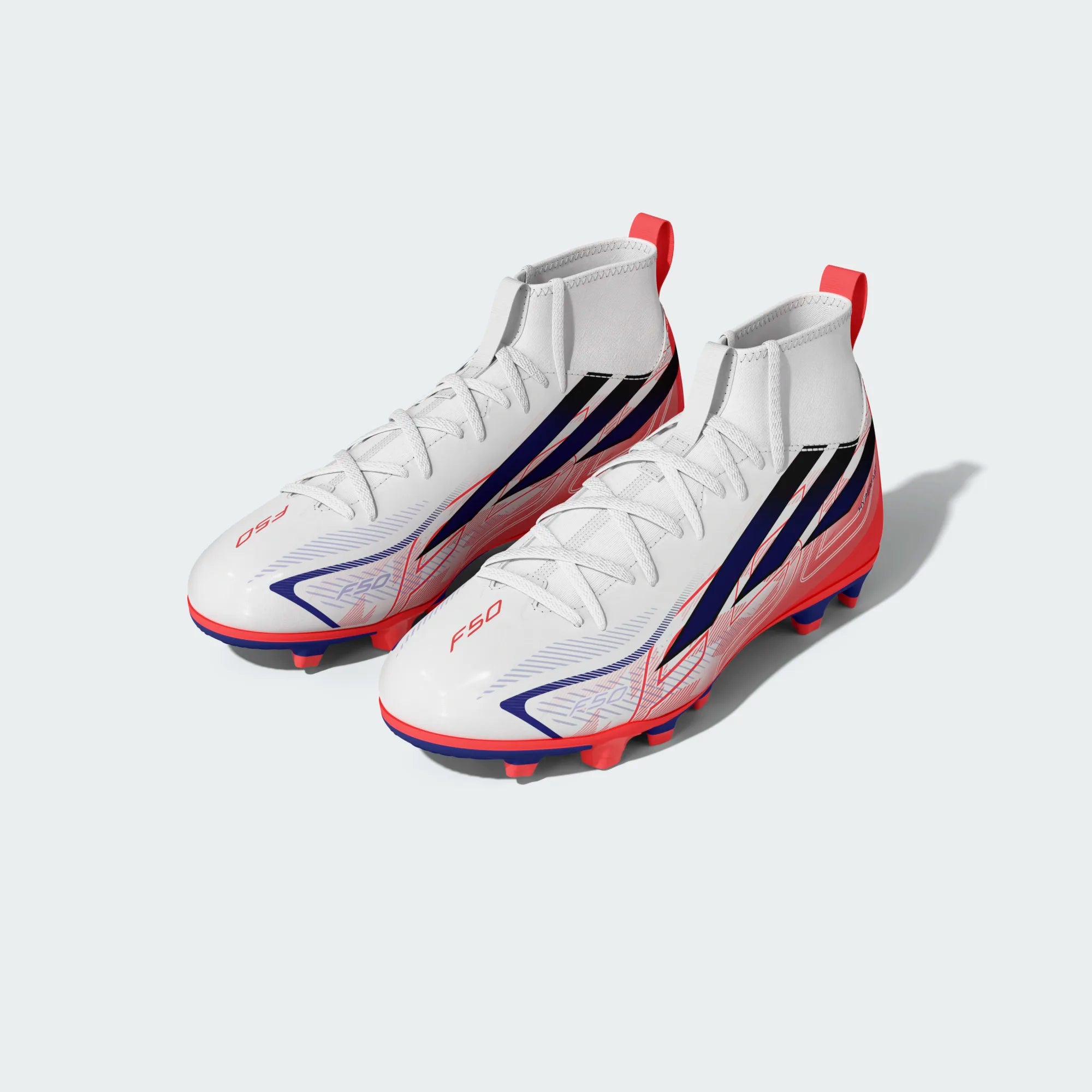 ADIDAS F50 Hyperfast Club Mid Firm Ground / Multi Ground Football Boots Kids - KJ0670 by Adidas | Available at Niky's Sports