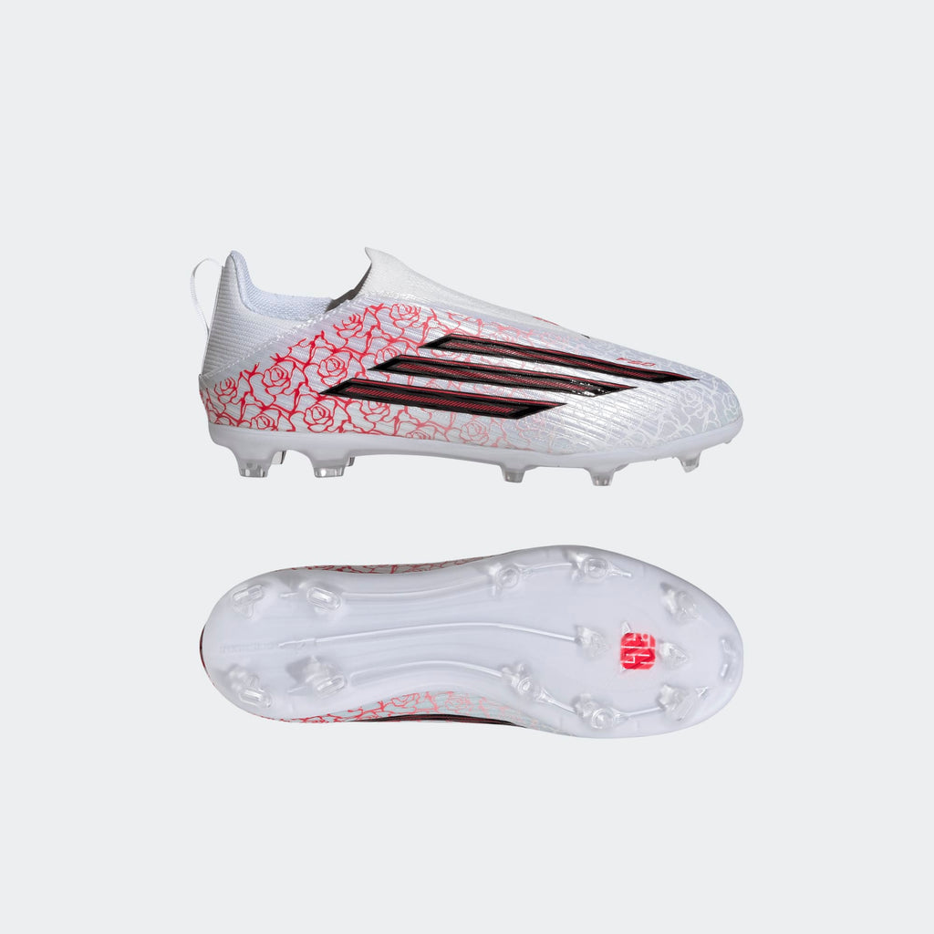 adidas F50 League Lamine Yamal Laceless Firm Ground Football Boots Kids - KJ3780-ADIDAS by adidas | Available at Niky's Sports