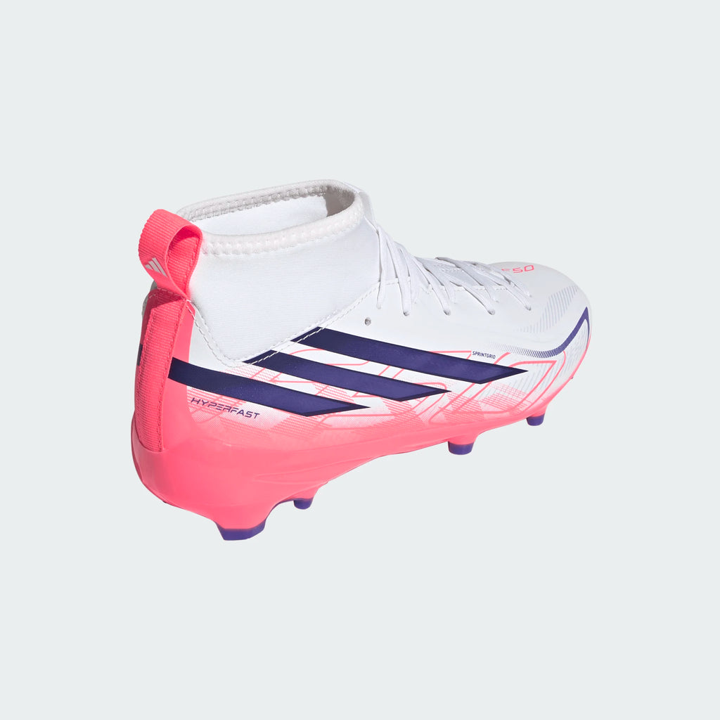 adidas F50 Hyperfast League Mid Firm Ground Football Boots Kids - KK1316 by adidas | Available at Niky's Sports