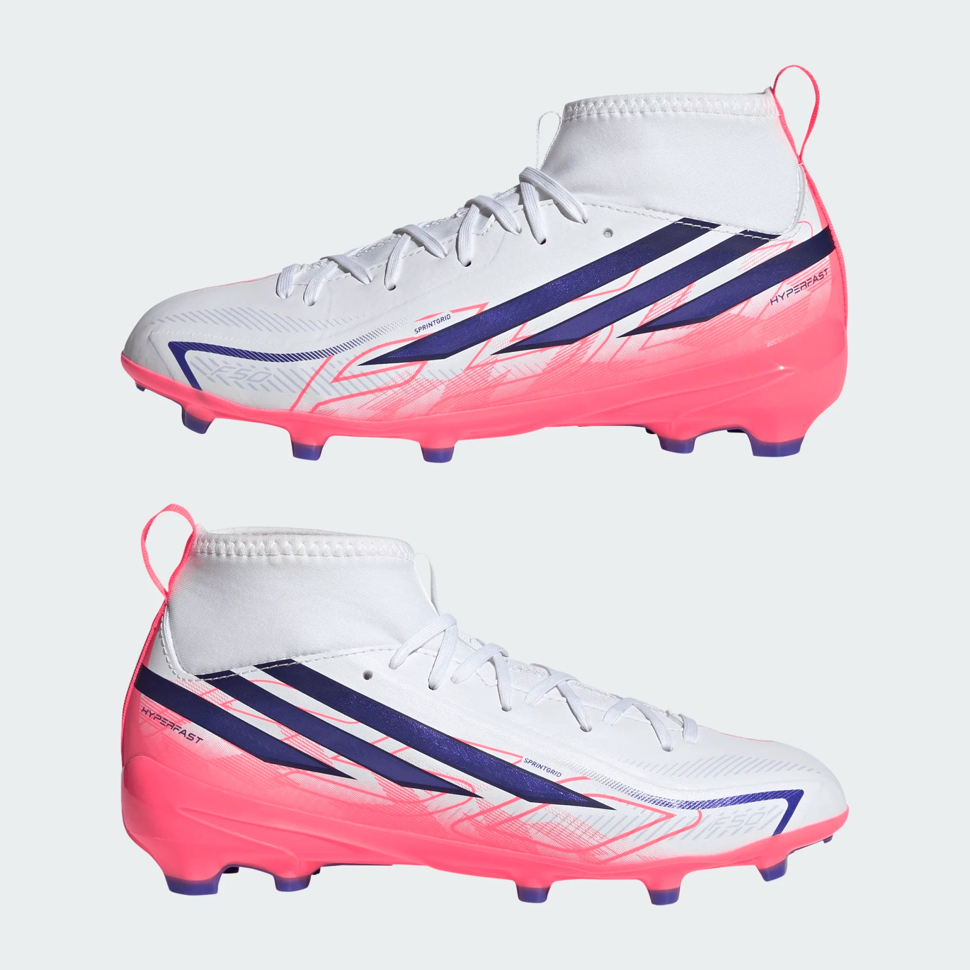 adidas F50 Hyperfast League Mid Firm Ground Football Boots Kids - KK1316 by adidas | Available at Niky's Sports