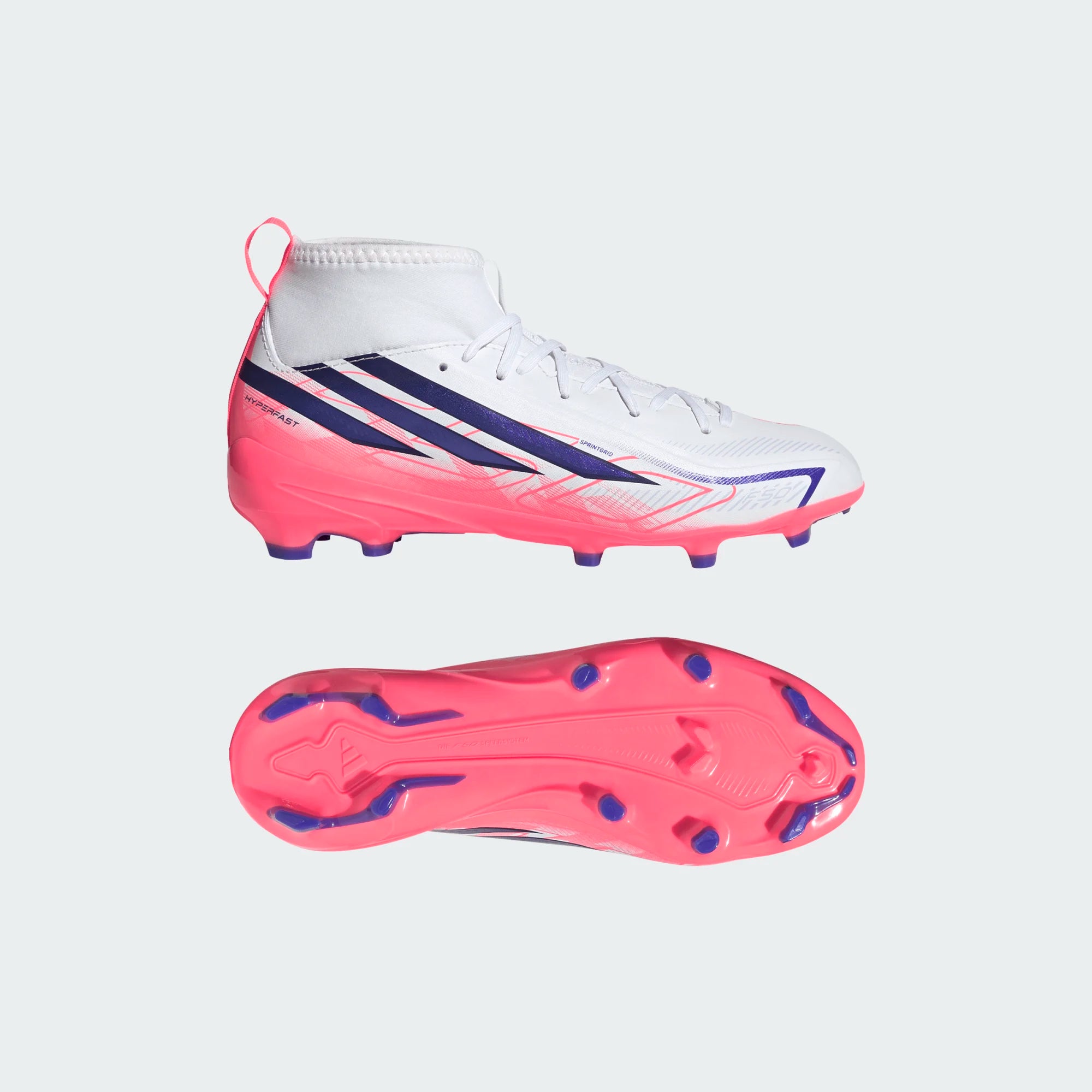 adidas F50 Hyperfast League Mid Firm Ground Football Boots Kids - KK1316 by adidas | Available at Niky's Sports