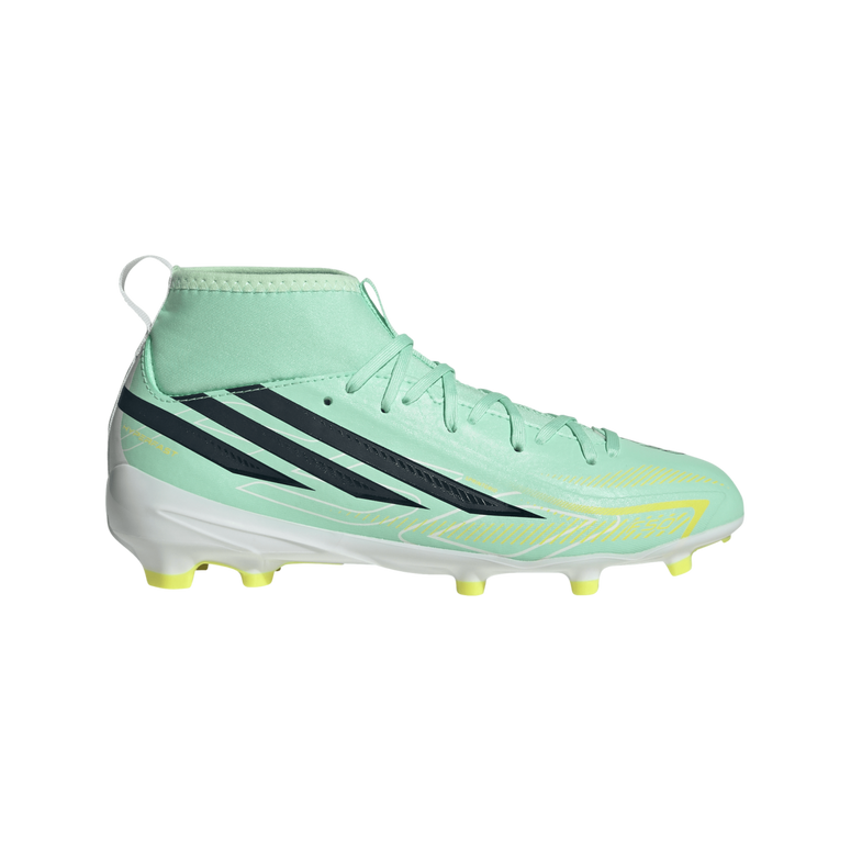 adidas F50 Hyperfast League Mid Youth Firm Ground Soccer Cleats - Pulse Mint - KK1317-ADIDAS by adidas | Available at Niky's Sports