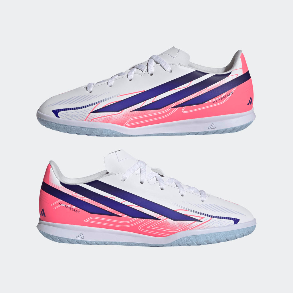 adidas F50 Hyperfast Club Indoor SOCCER SHOES Kids - KK1341-ADIDAS by adidas | Available at Niky's Sports