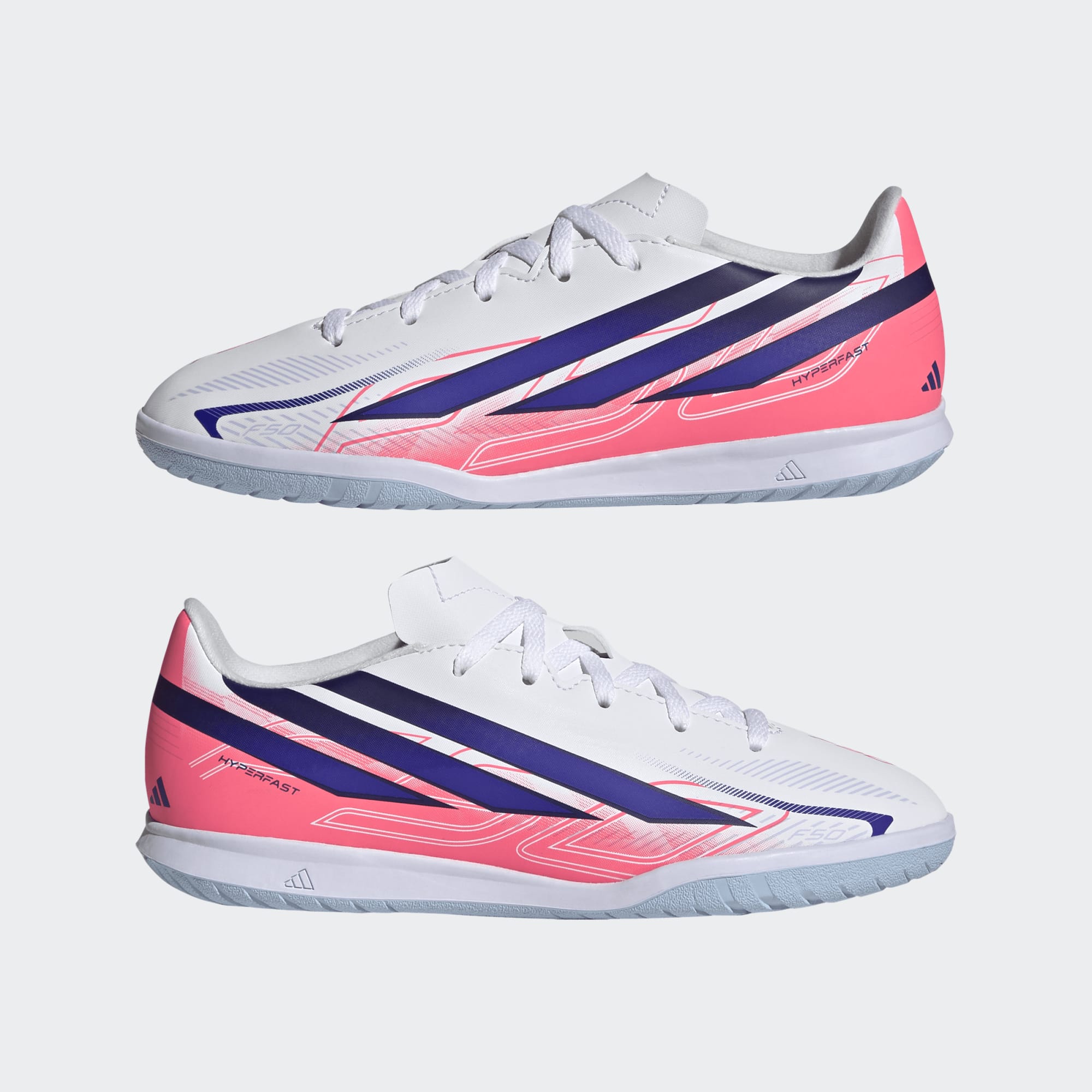 adidas F50 Hyperfast Club Indoor SOCCER SHOES Kids - KK1341-ADIDAS by adidas | Available at Niky's Sports