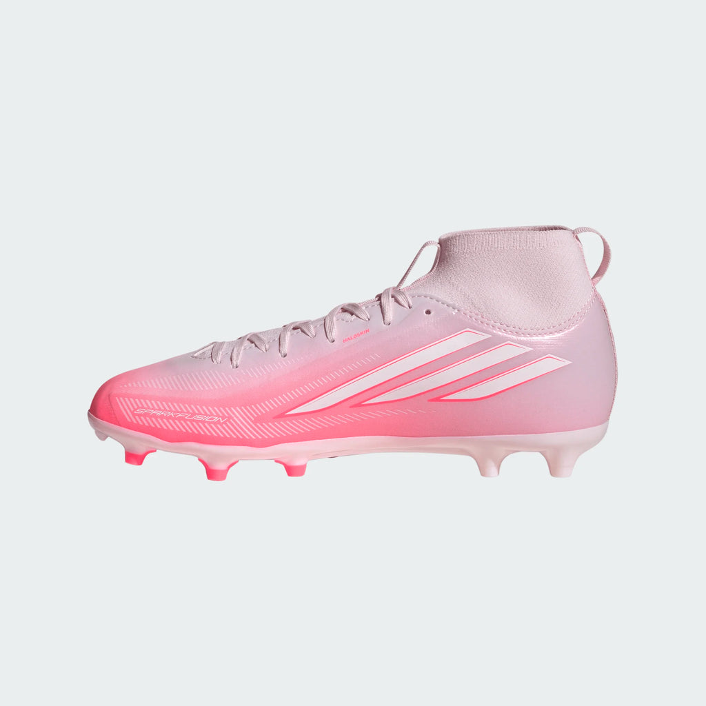 ADIDAS F50 Sparkfusion League Mid Cut Firm Ground / Artificial Grass Football Boots Kids - KK1357 by Adidas | Available at Niky's Sports