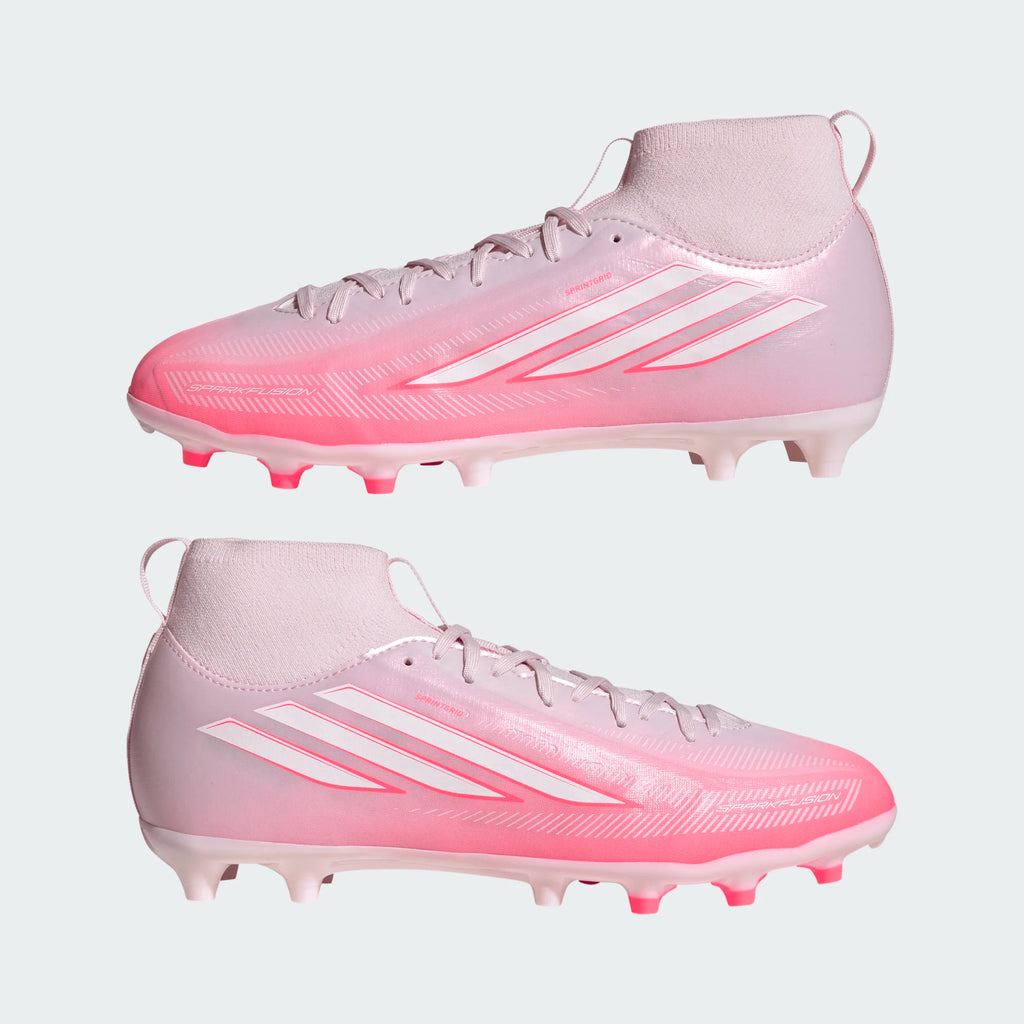 ADIDAS F50 Sparkfusion League Mid Cut Firm Ground / Artificial Grass Football Boots Kids - KK1357 by Adidas | Available at Niky's Sports