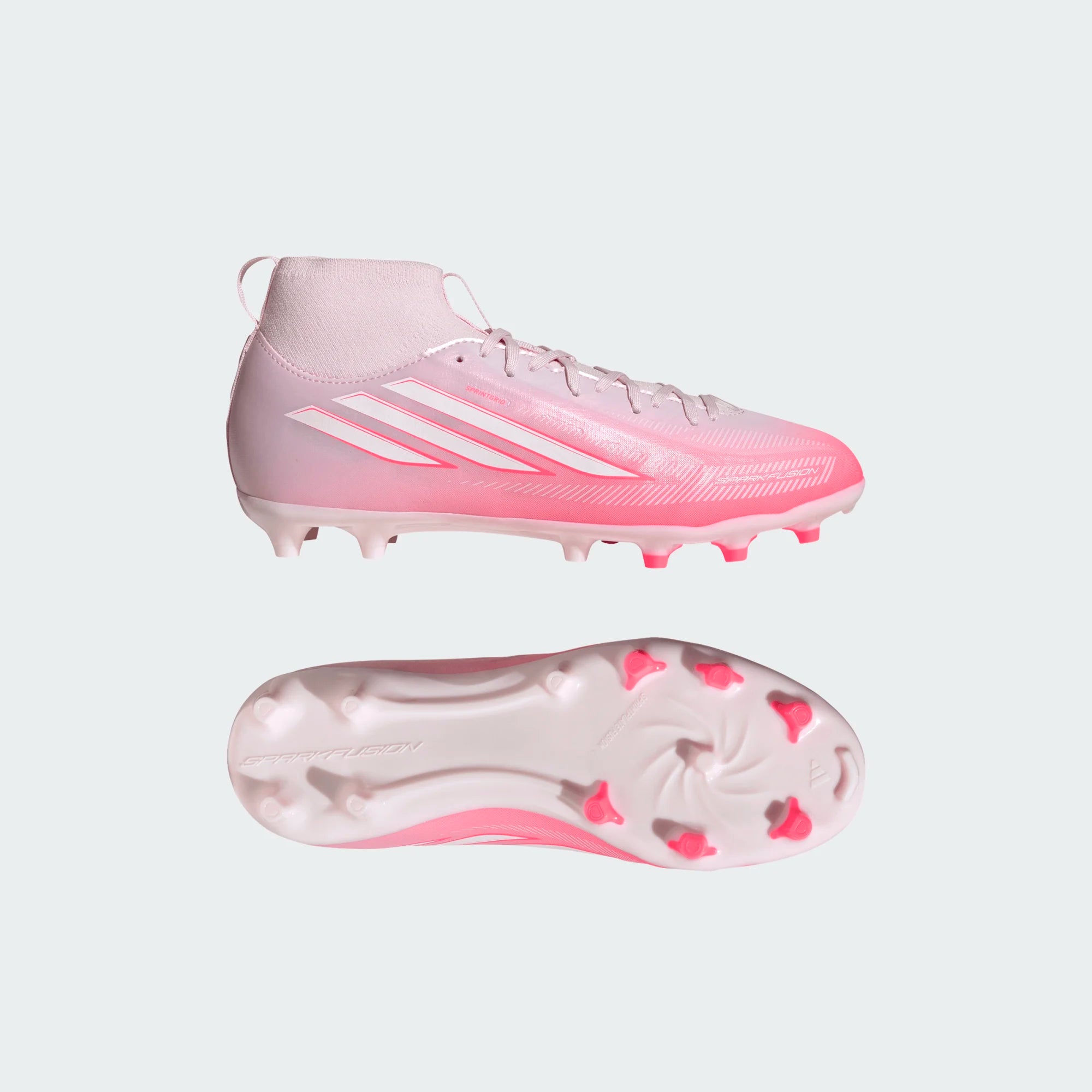 ADIDAS F50 Sparkfusion League Mid Cut Firm Ground / Artificial Grass Football Boots Kids - KK1357 by Adidas | Available at Niky's Sports