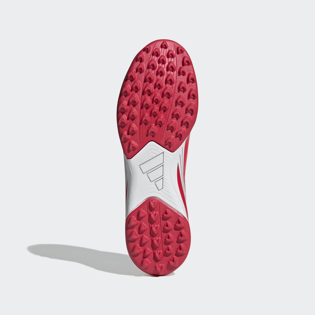 adidas F50 Messi Club Turf Soccer Shoes in Lucid Red, Core Black and Pure Ruby