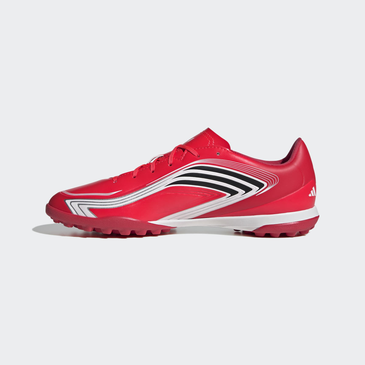 adidas F50 Messi Club Turf Soccer Shoes in Lucid Red, Core Black and Pure Ruby