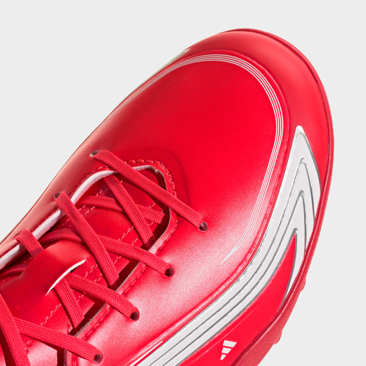 adidas F50 Messi Club Turf Soccer Shoes in Lucid Red, Core Black and Pure Ruby